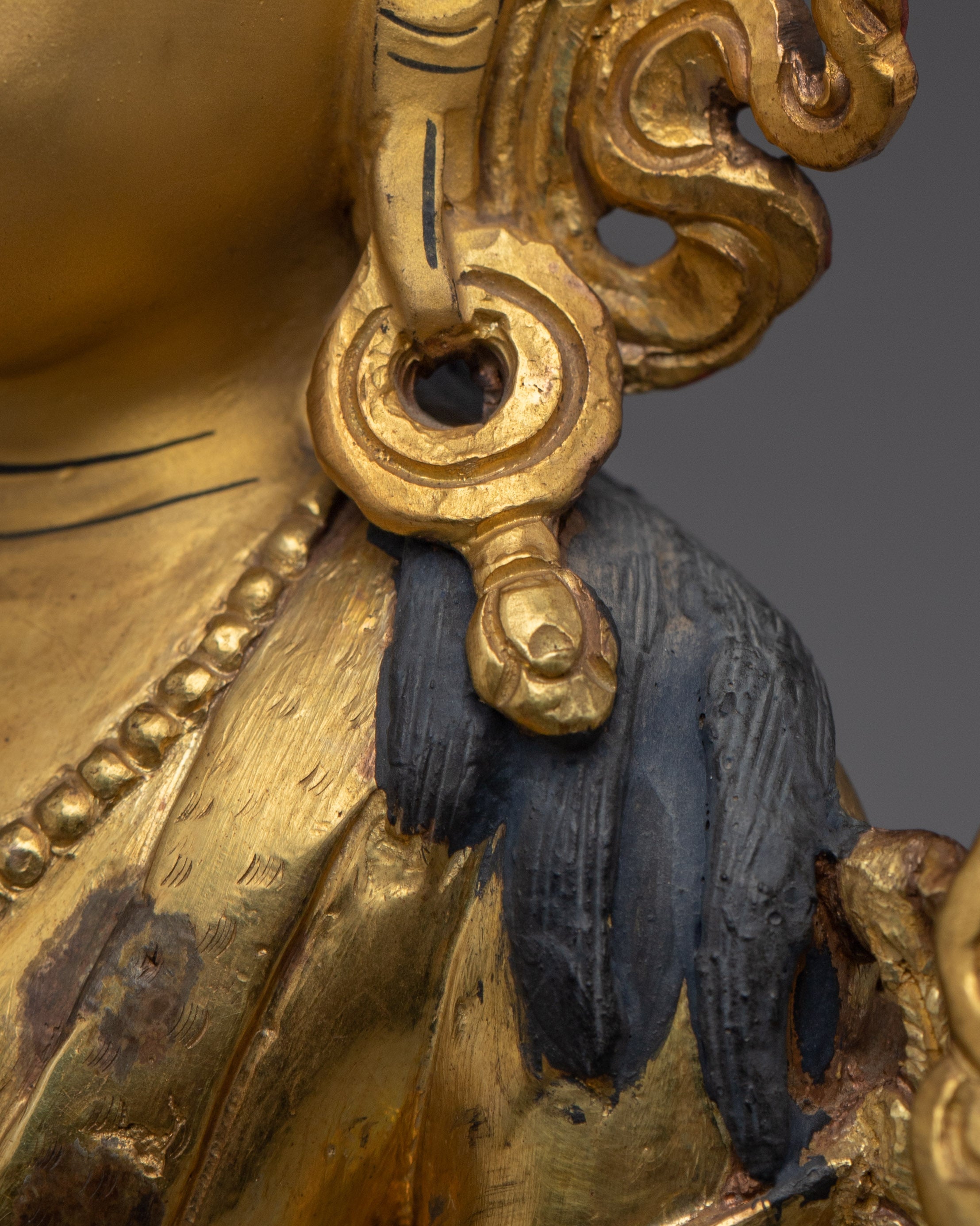 Golden Avalokiteshvara Statue | Bodhisattva of Compassion