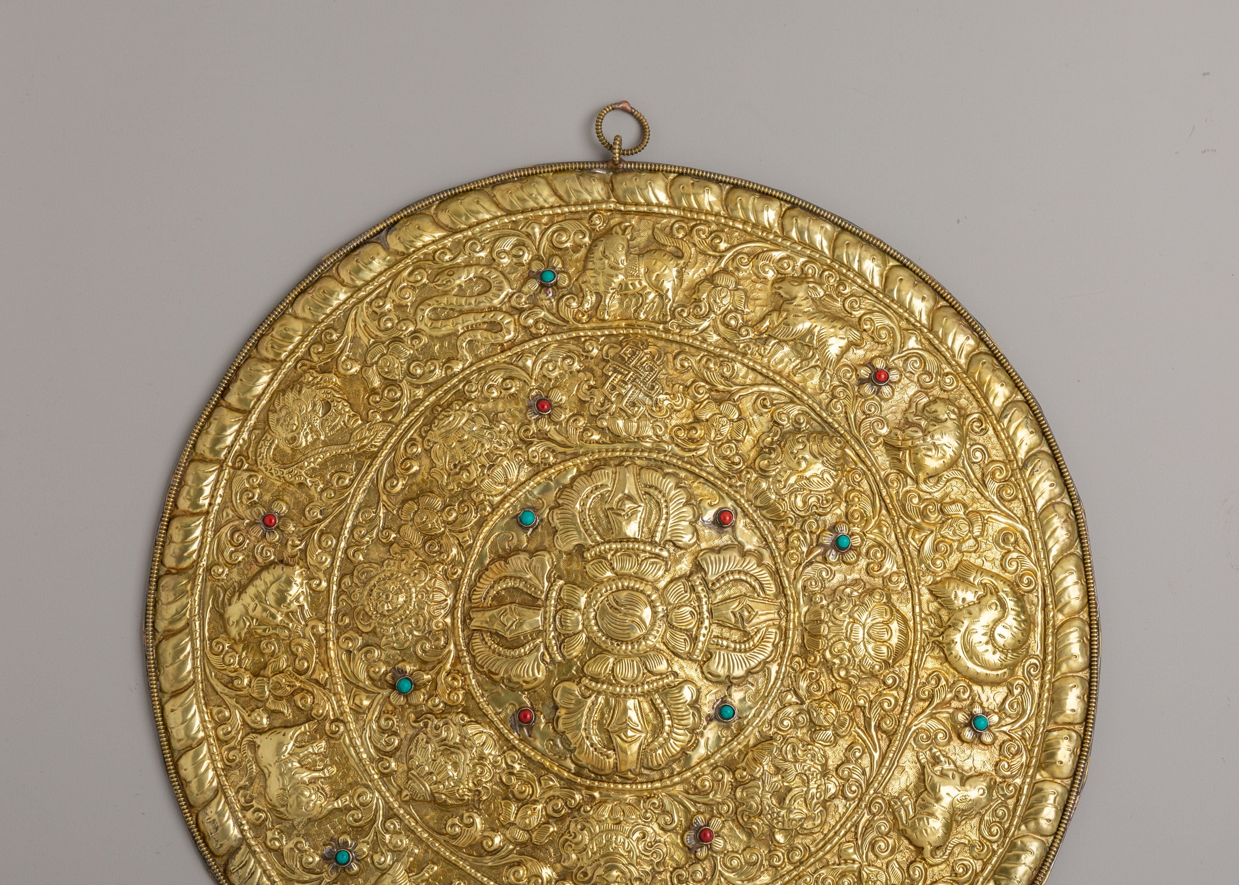 Sacred Mandala Wall Hanging | Handcrafted Tibetan Art