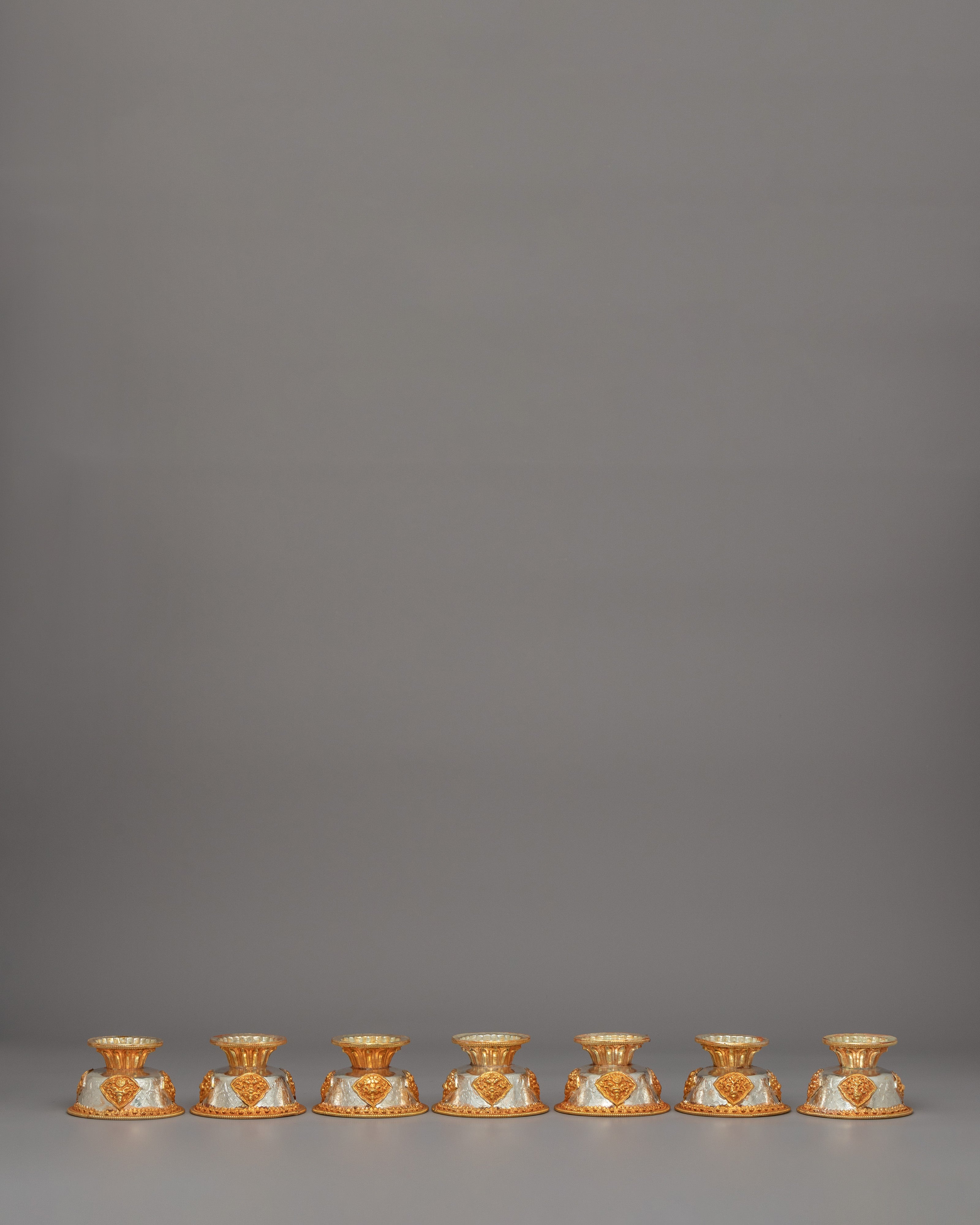 Sacred Tibetan Offering Bowls | Copper Set for Ceremonies