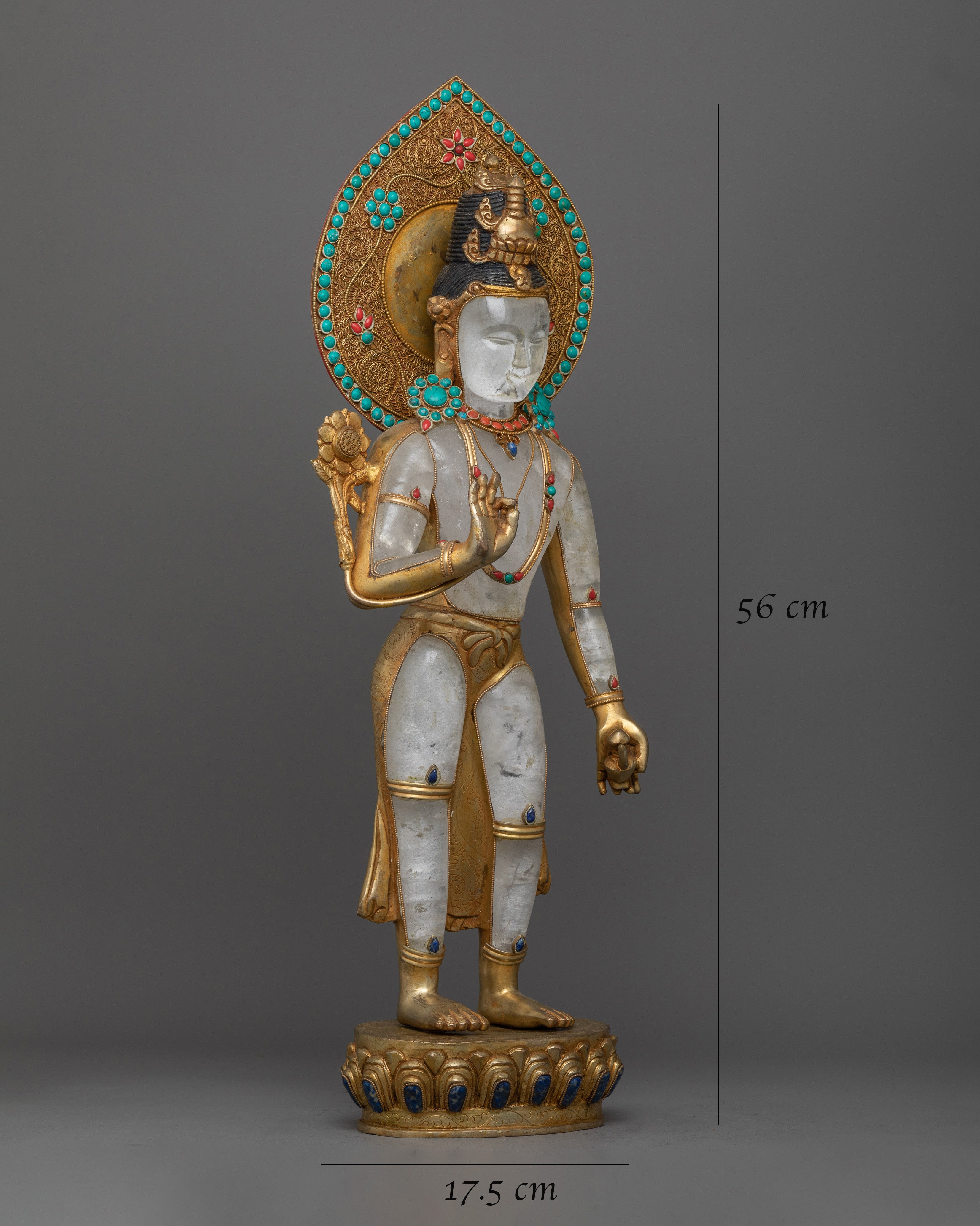 Crystal Avalokiteshvara Statue