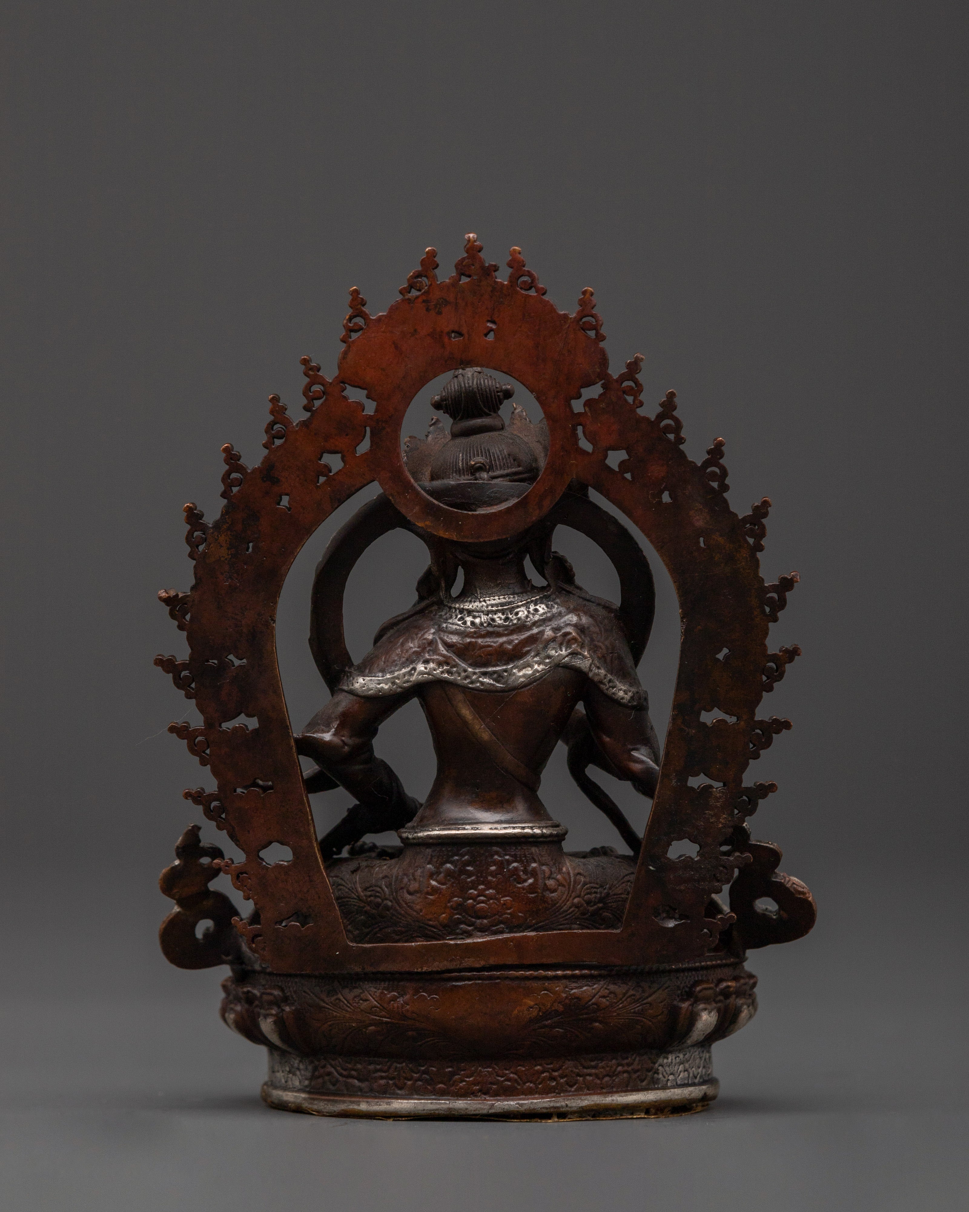Vajrasattva Buddhist Spiritual Purification Statue | Traditionally Hand-Carved Buddhist Artwork