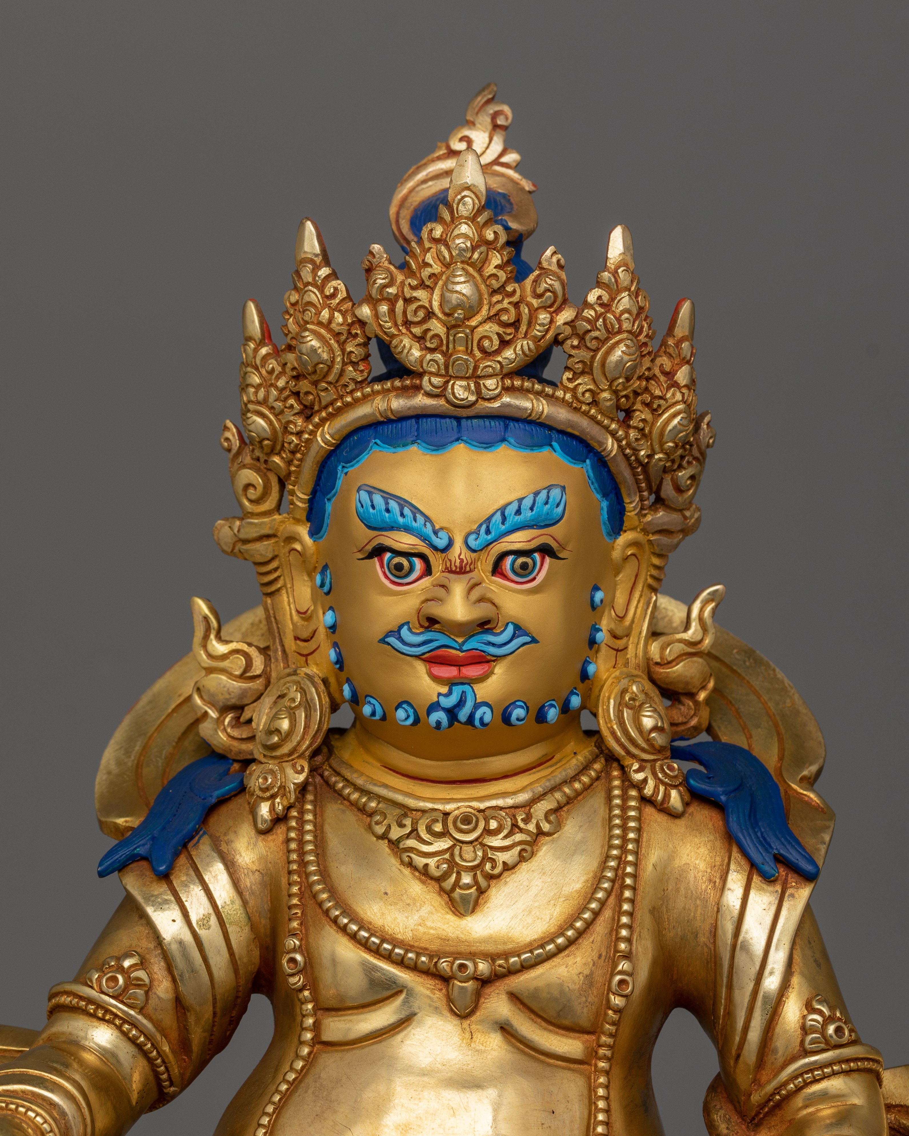 Sculpture of Wealth Deity Dzambhala | Buddha of Prosperity and Abundance