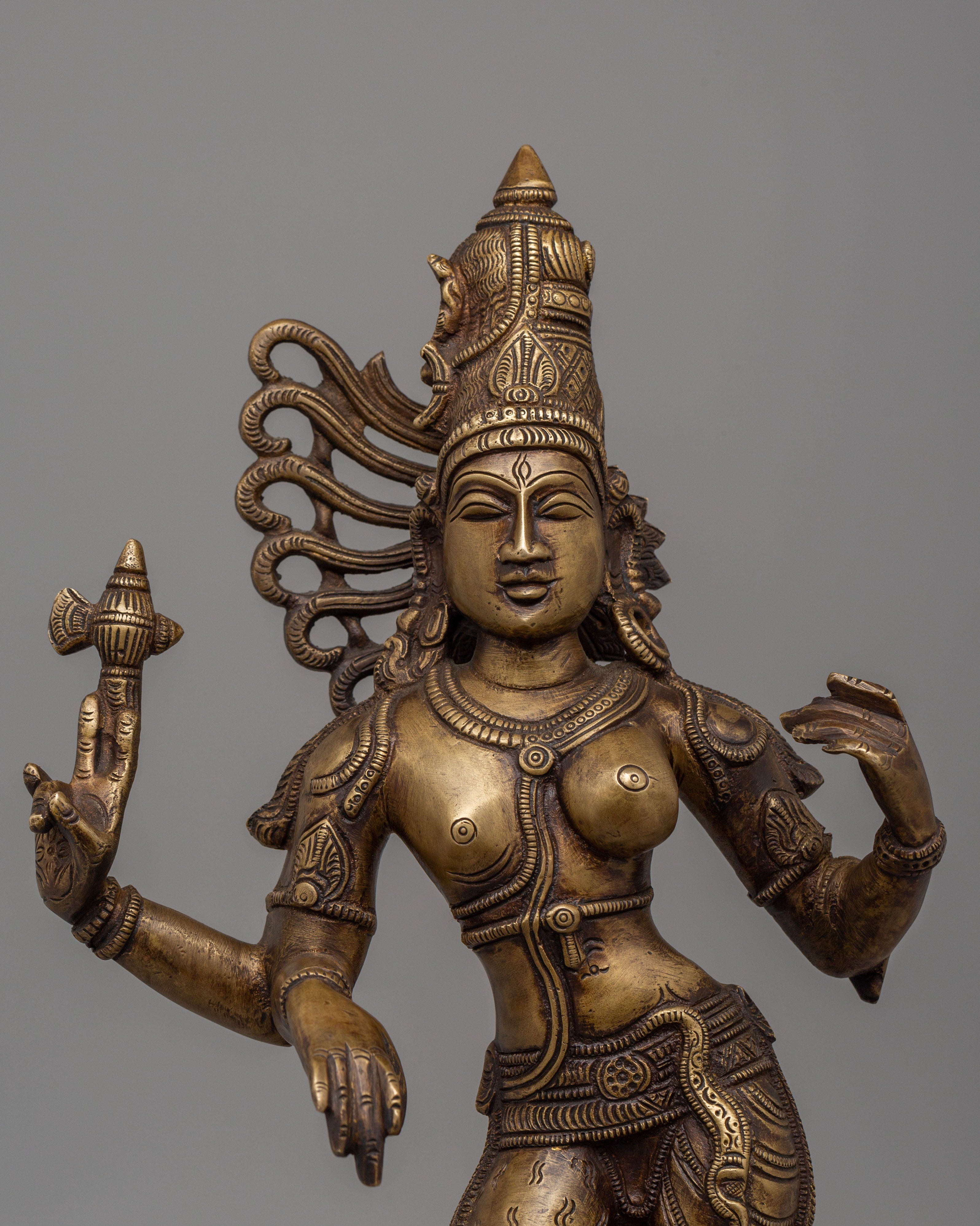 Handmade Ardhanarishvara Statue | Divine Union of Shiva & Shakti