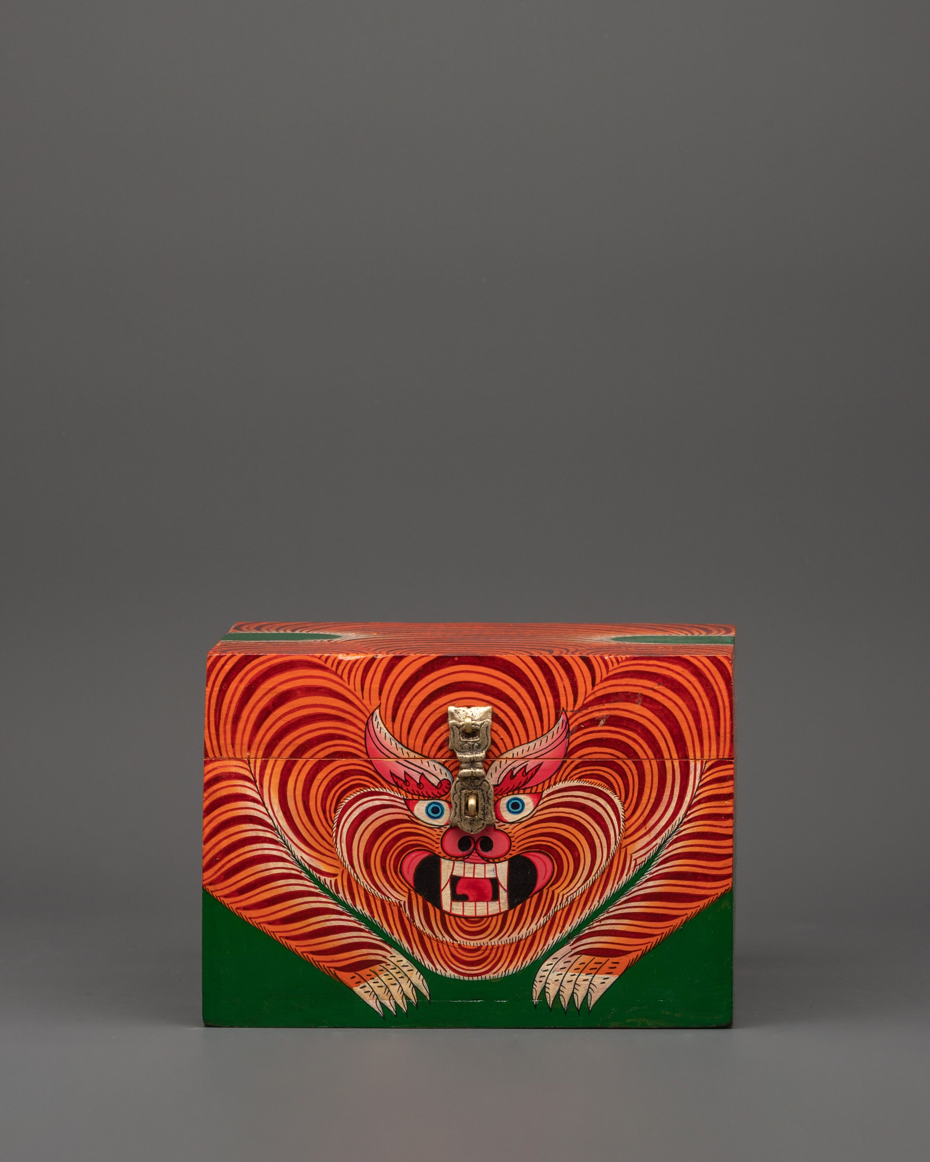 Hand-made Tibetan Tiger Box