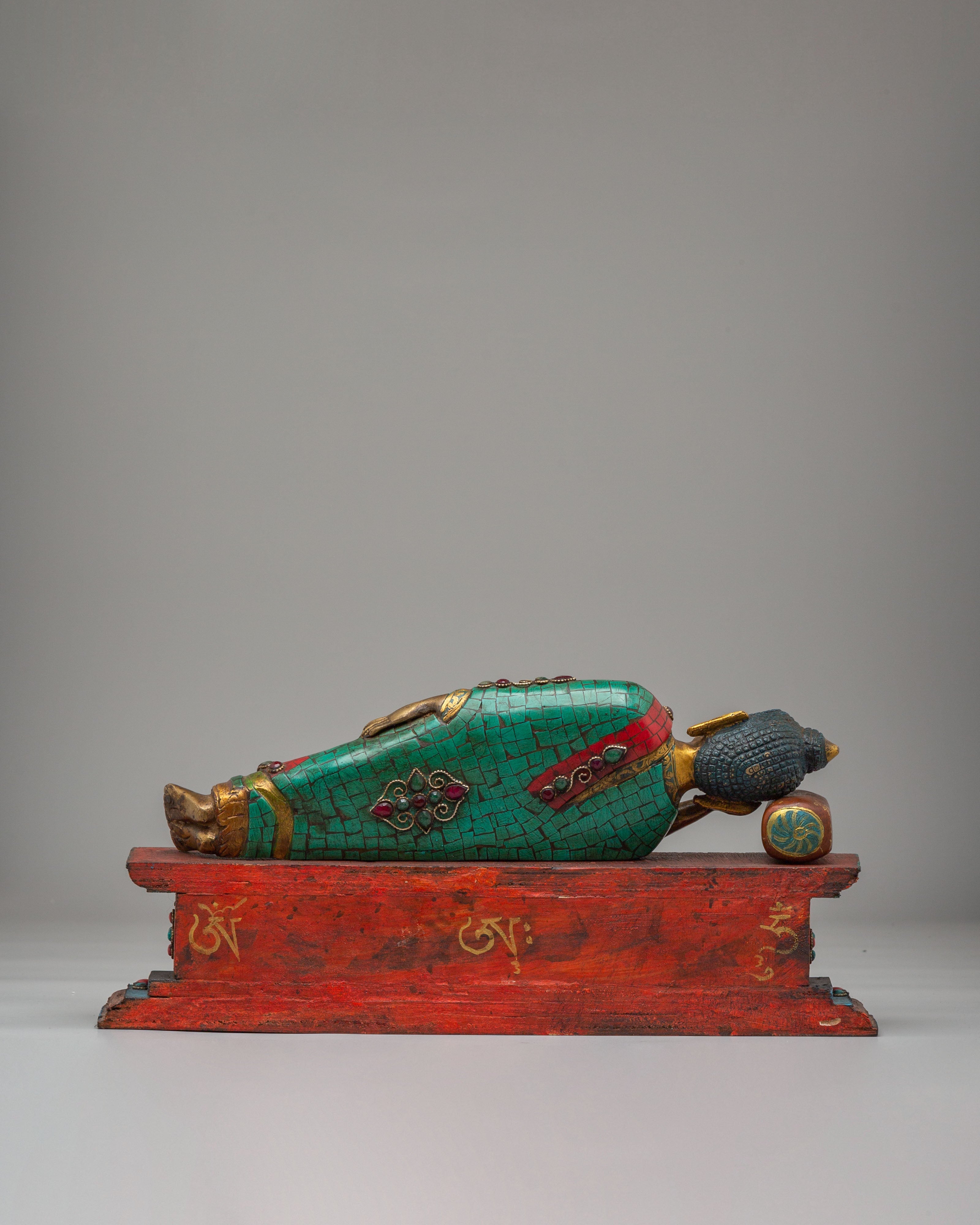 Handmade Reclining Buddha Statue | Bronze Buddhist Sculpture