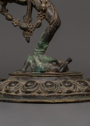 Dorje Phagmo Antique Figure | Bronze Vajravarahi Deity Statue