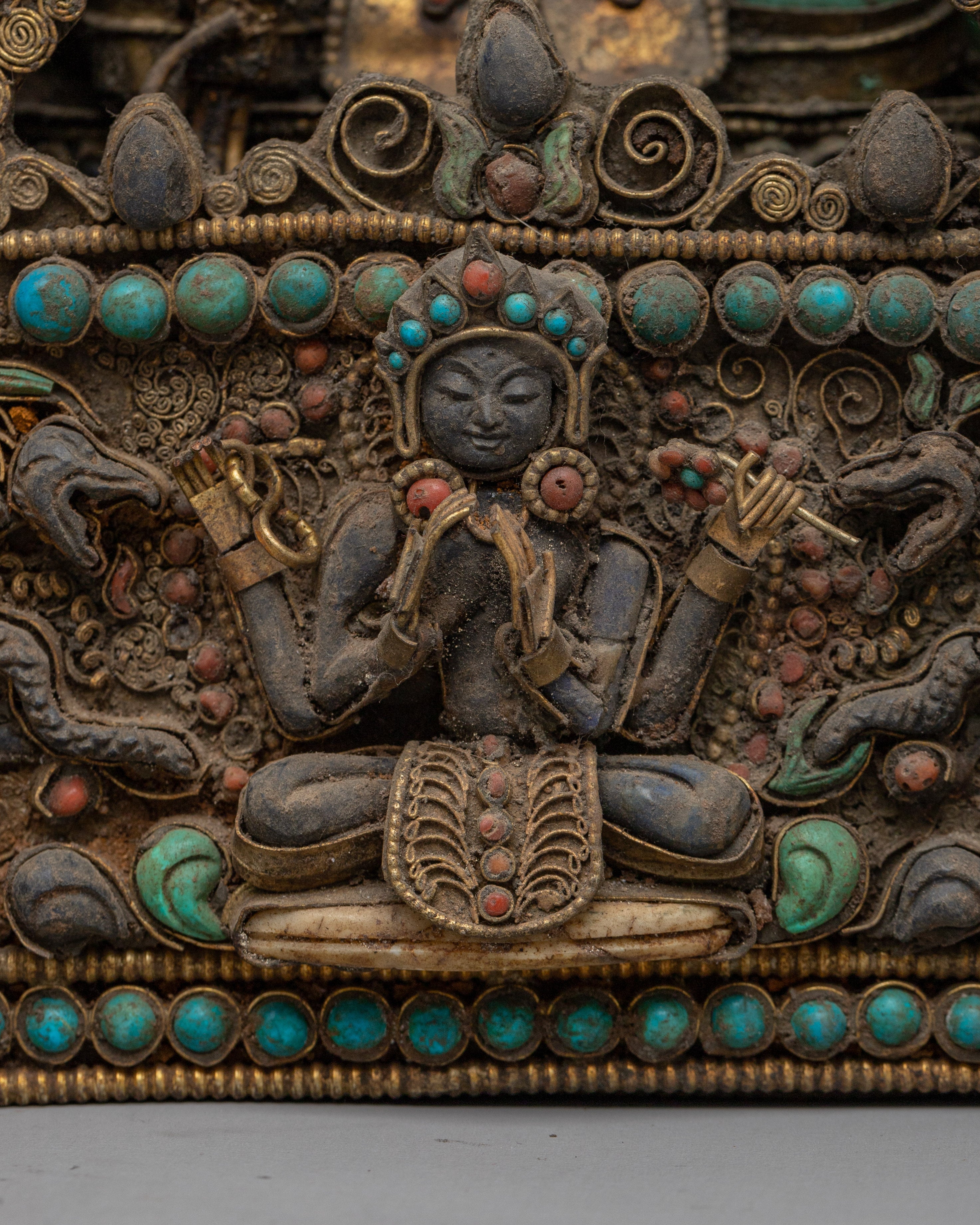 Green Tara Ghau Box | Spiritual Prayer Amulet