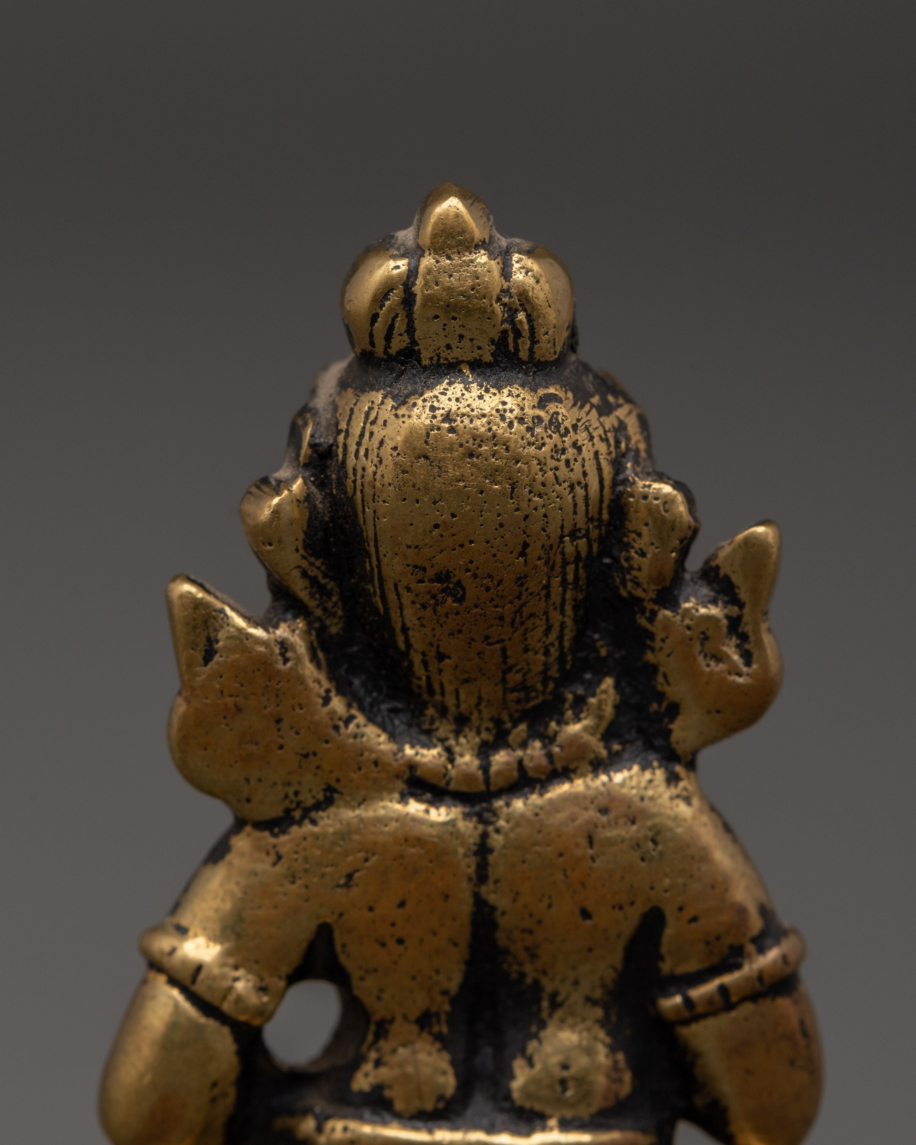 Tibetan Black Dzambhala Statue | Wealth Deity Sculpture for Prosperity & Abundance