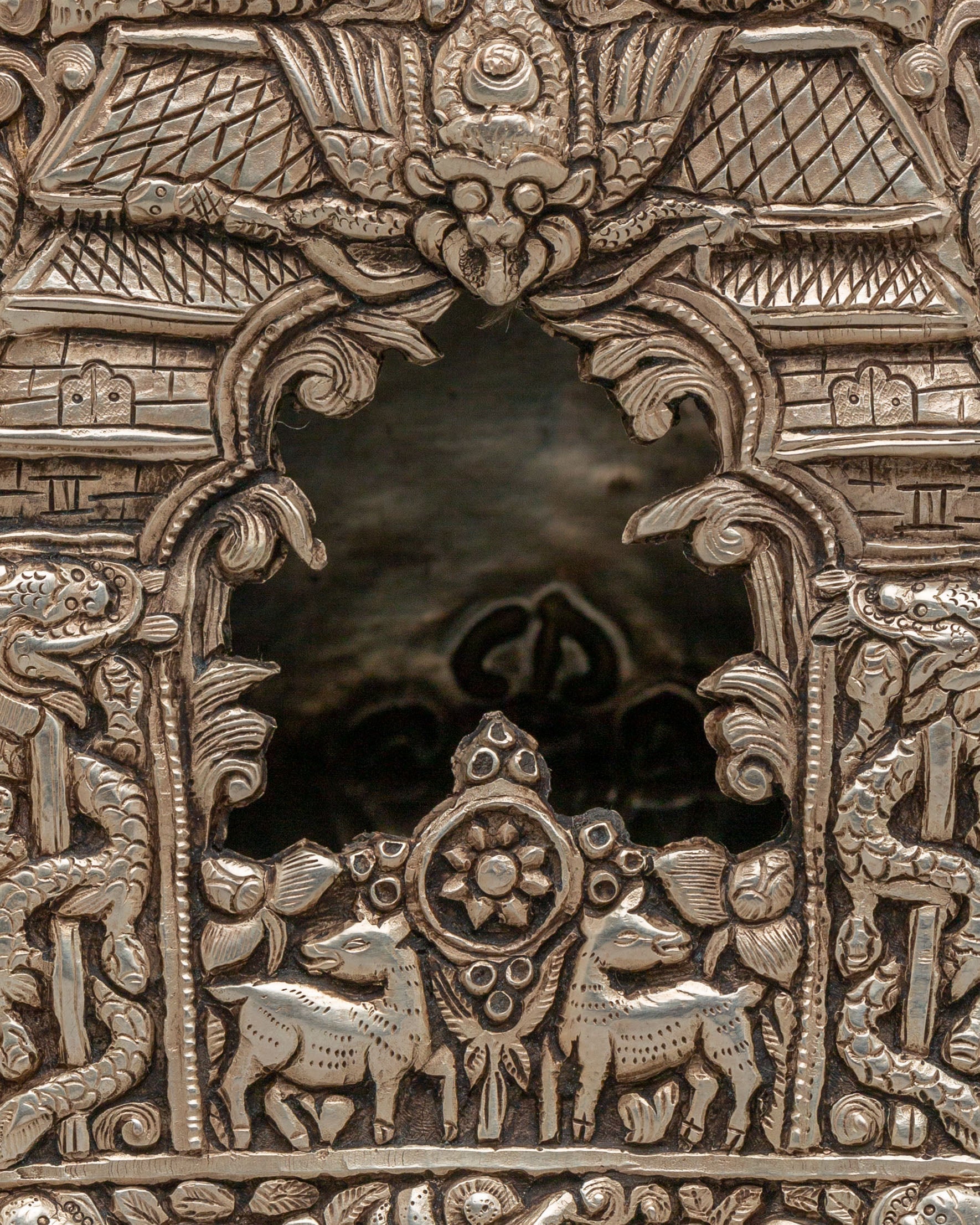 Sacred Himalayan Portable Shrine Ghau Box | Spiritual Protection Amulet