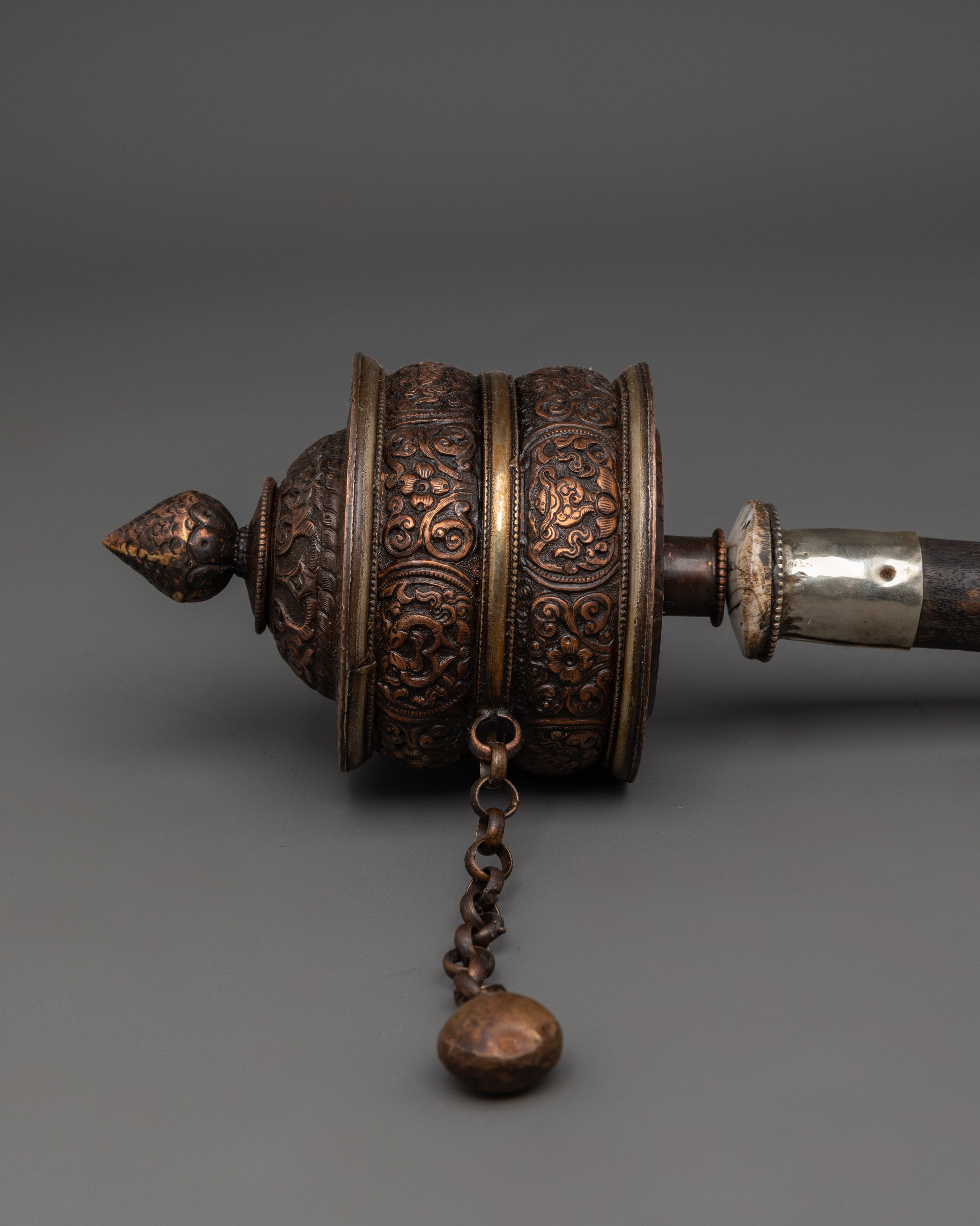 Tibetan Hand Spinner Prayer Wheel | Buddhist Meditation Item