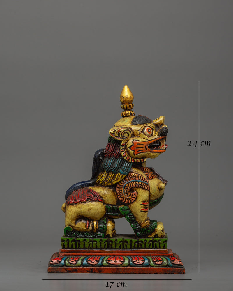 Tibetan Guardian Lion Statue Set | Spiritual Protector & Feng Shui Decor