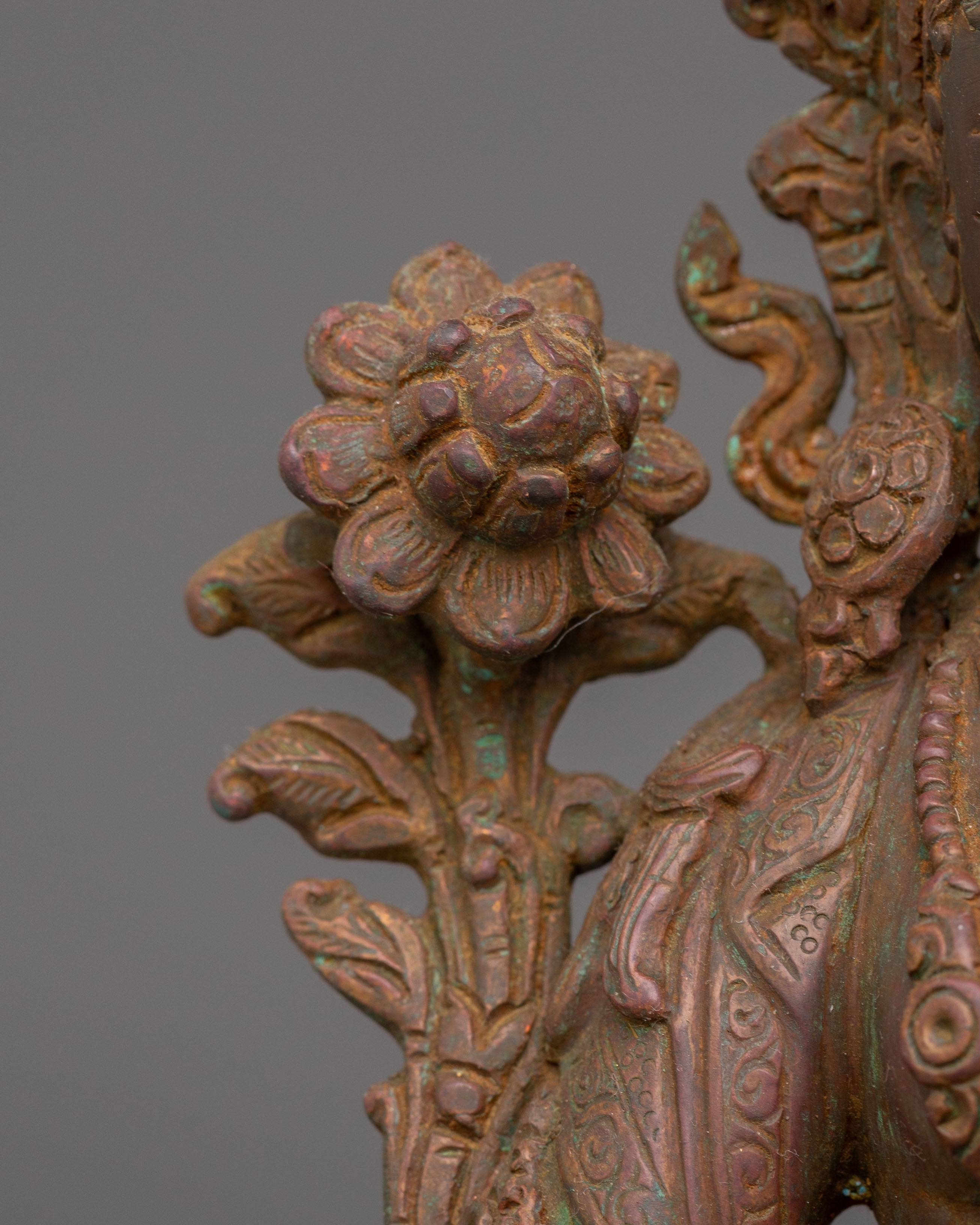 Divine Bodhisattva Green Tara Handmade Statue | Artwork for Meditation