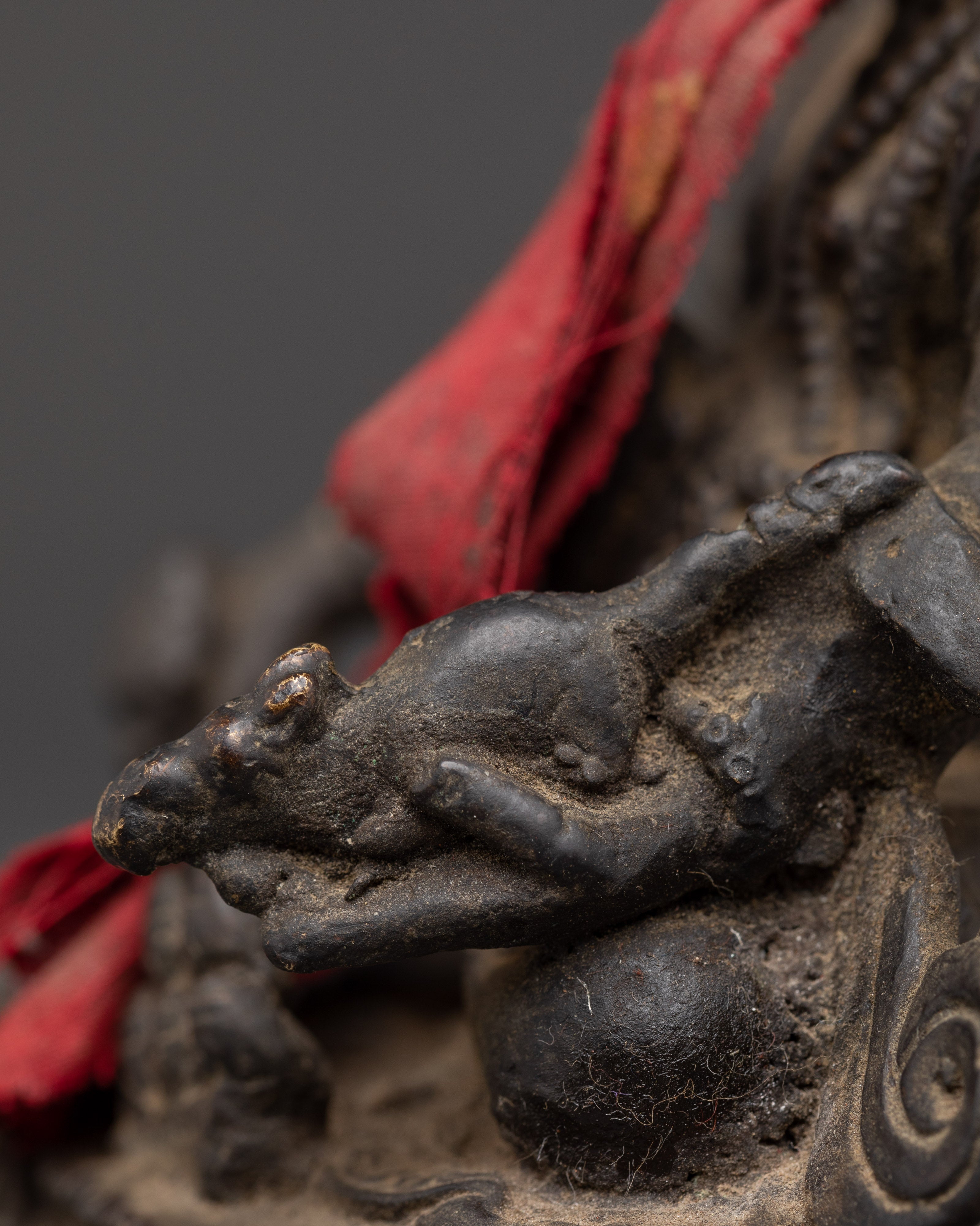 Spiritual Wealth Deity Dzambhala Statue | Figurine for Shrine, Altar and Dharma Decor