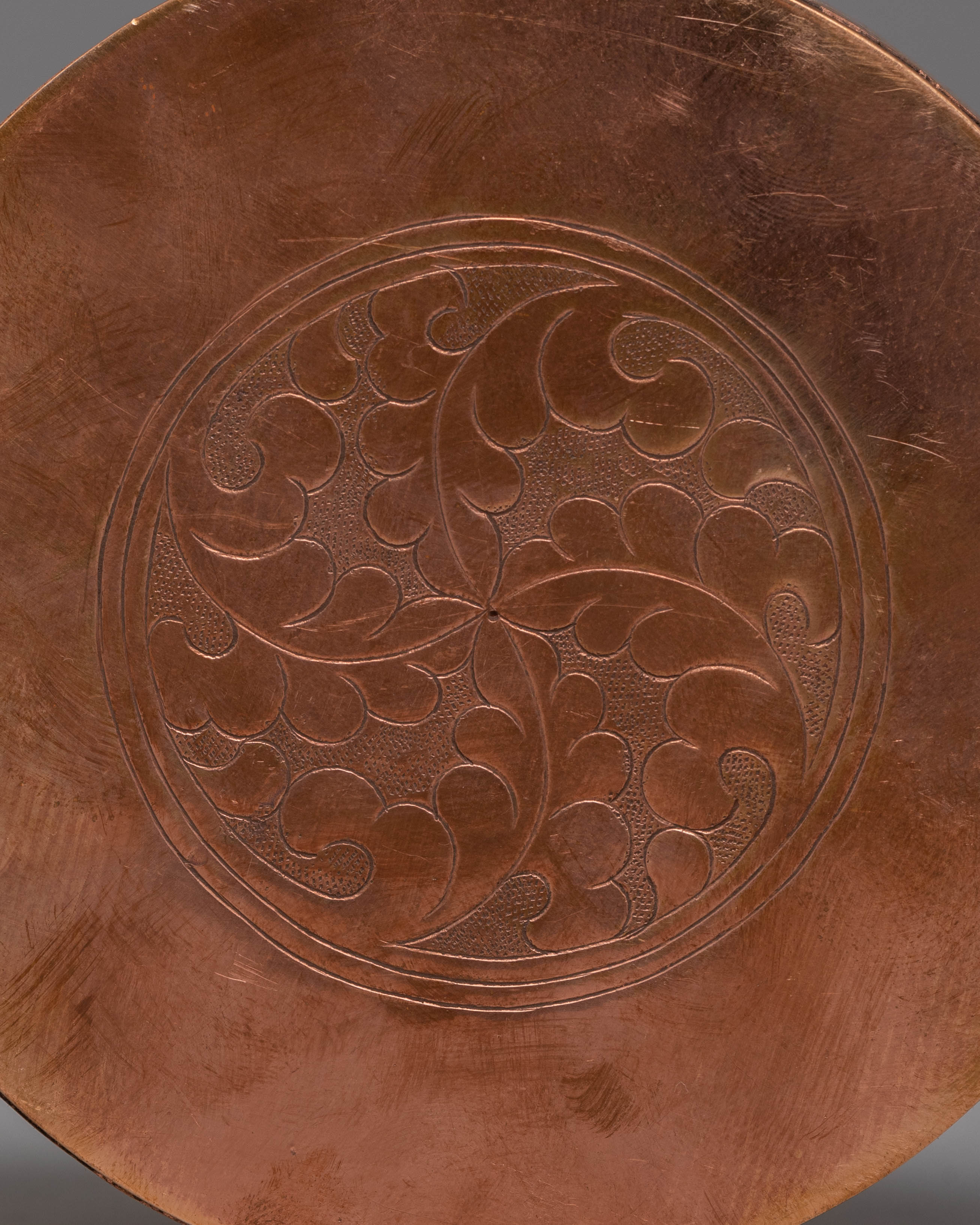 Handmade Copper Ghau Box | Spiritual Decor for Meditation