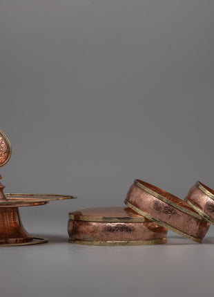 Exquisite Copper Mandala Stupa for Buddhist Rituals and Meditation | Ritual Copper Mandala