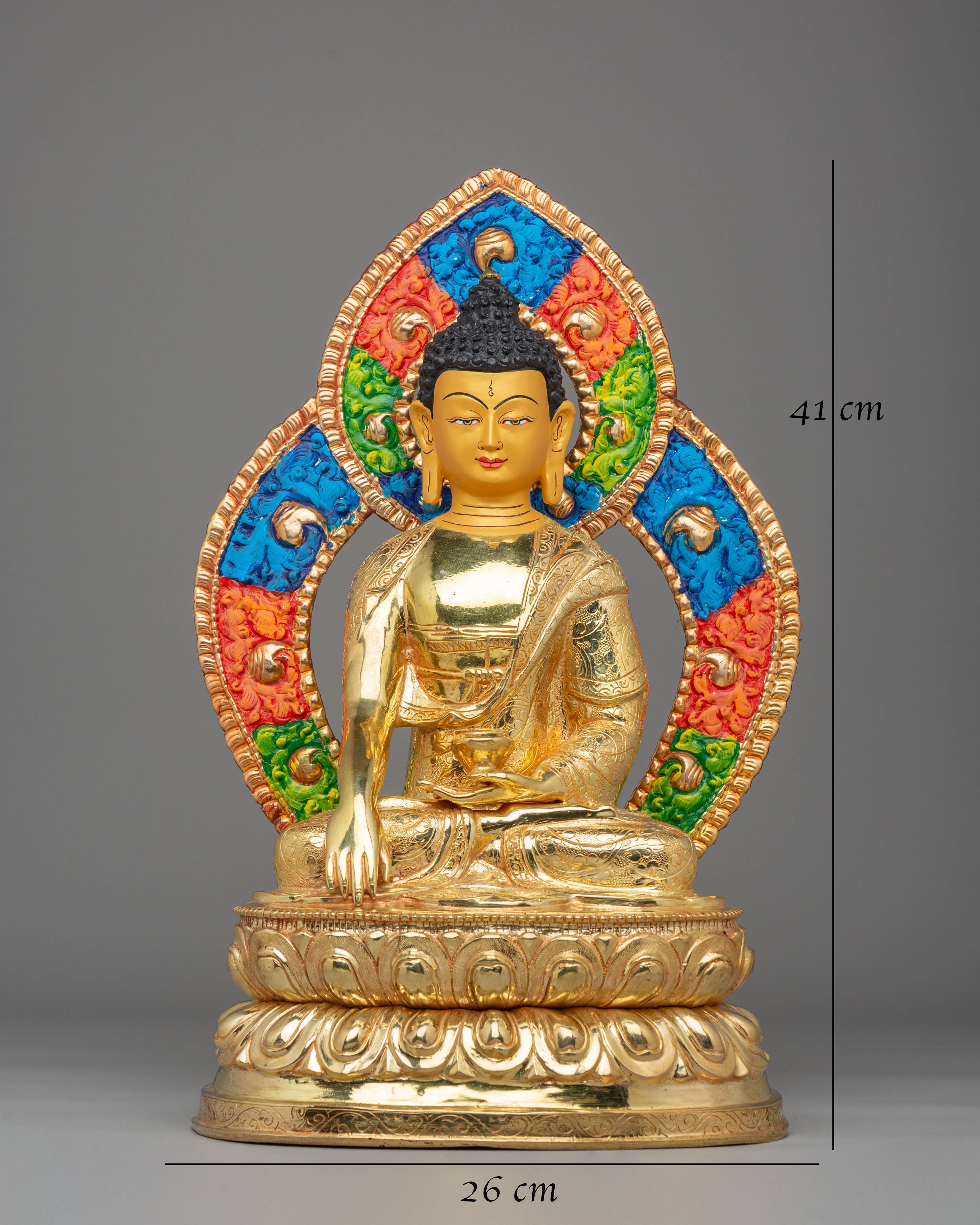 Handmade Golden Shakyamuni Buddha Statue