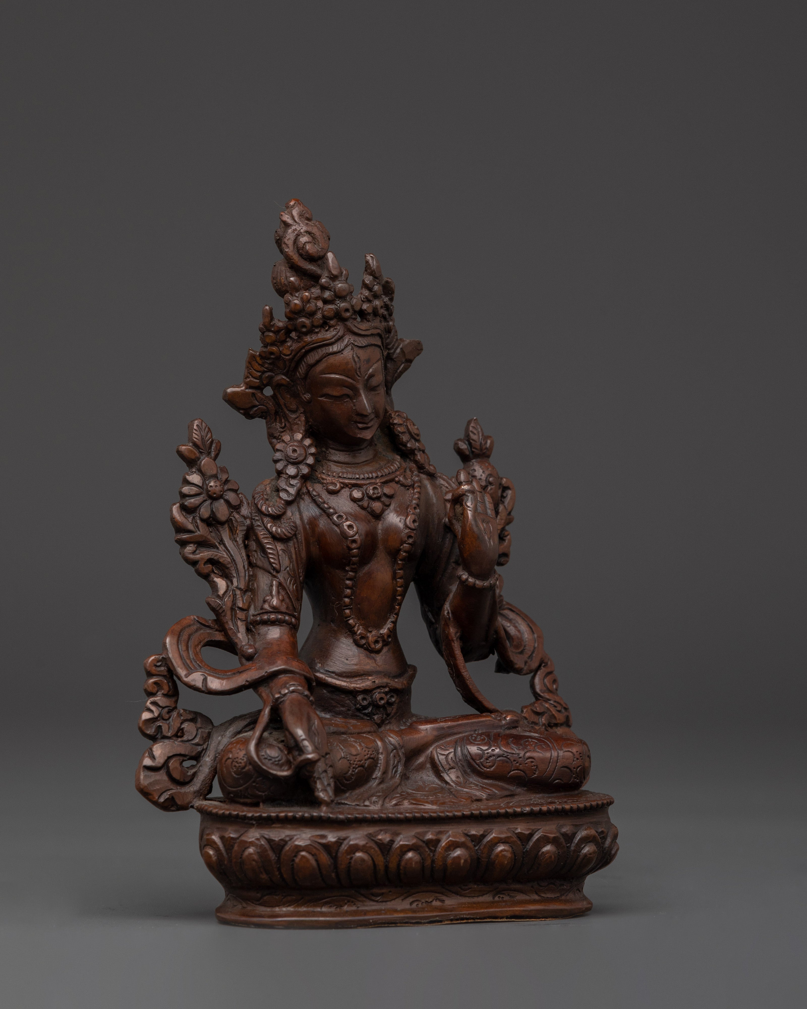 Handcrafted White Tara Sculpture | Long Life Deity
