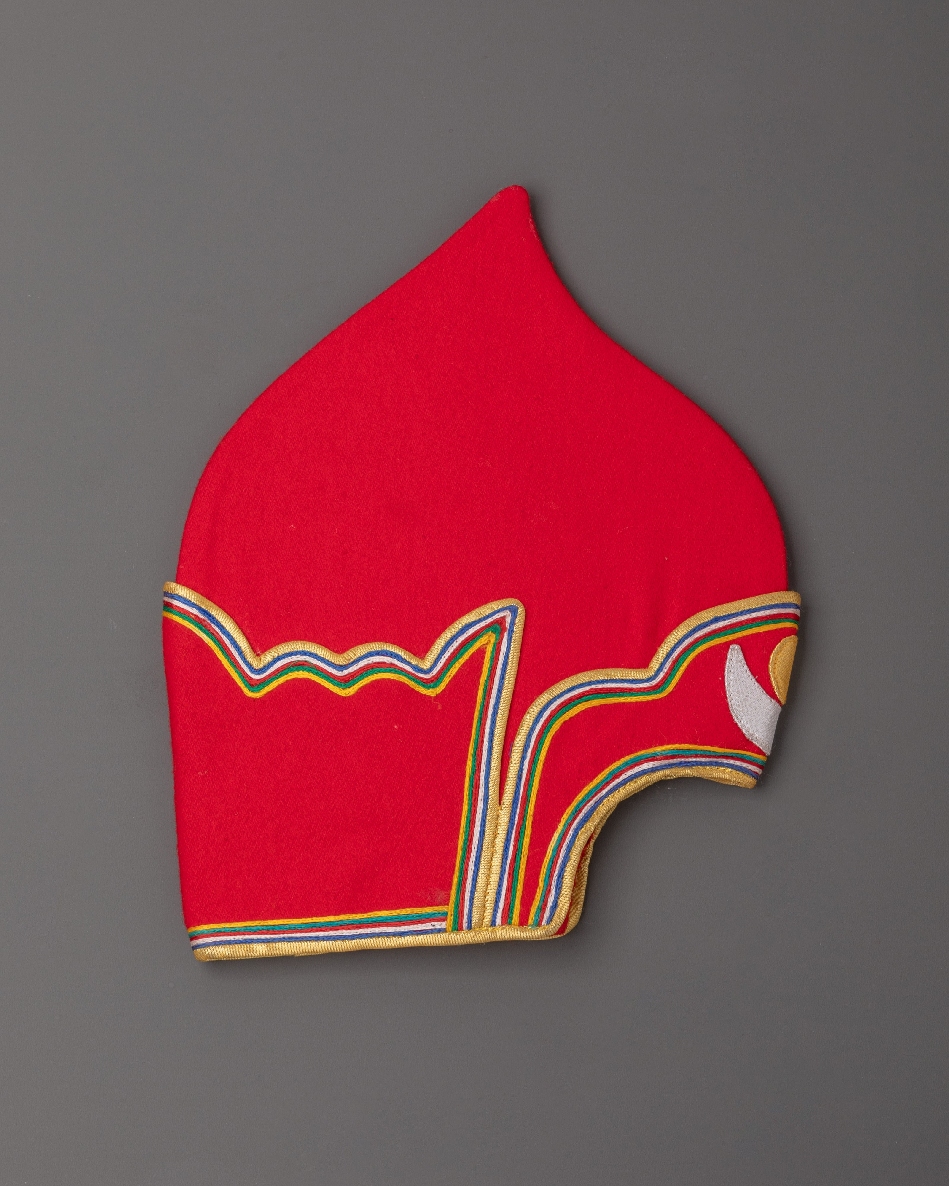 Traditional Ritual Cloth Hat | Handmade Himalayan Ceremonial Headwear