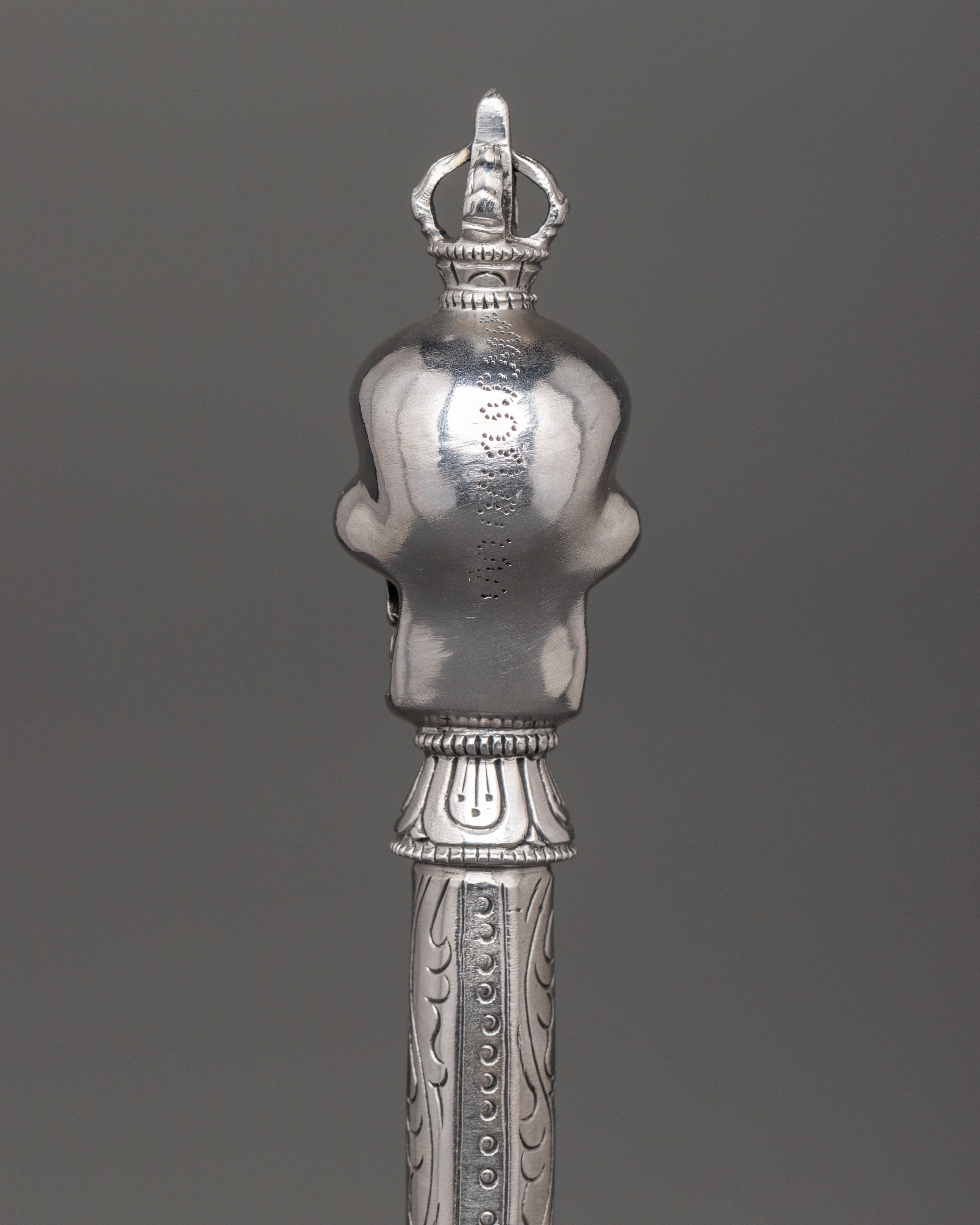 Tibetan Ritual Tool Scepter Khatvanga | Ideal for Rituals and Tantric Rituals