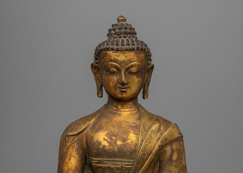 Elegant Shakyamuni Buddha Sculpture | Symbol of Wisdom and Serenity