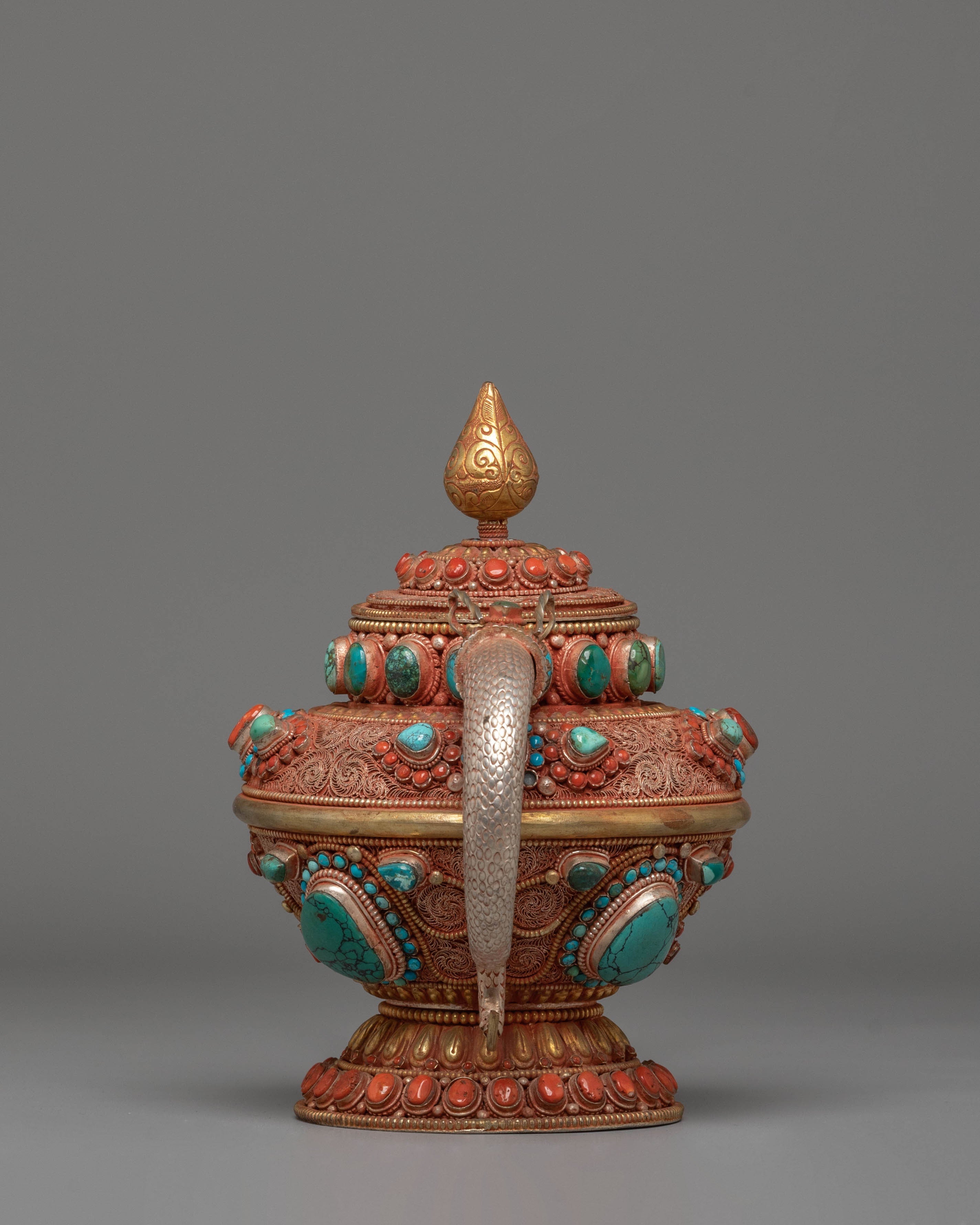 Traditional Tibetan Tea Pot for Decor | Symbol of Culture and Serenity