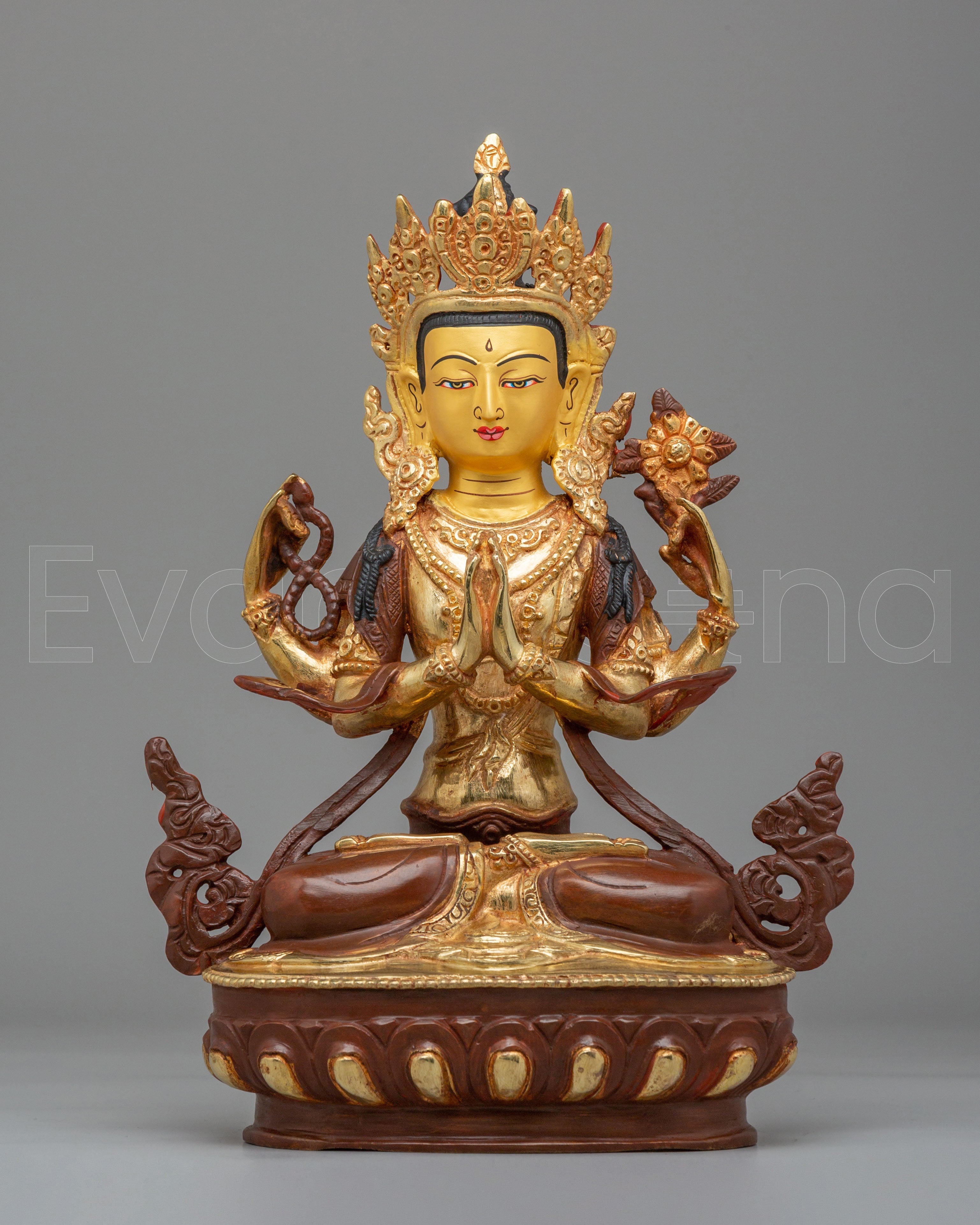 Traditional Chenrezig Shrine Statue