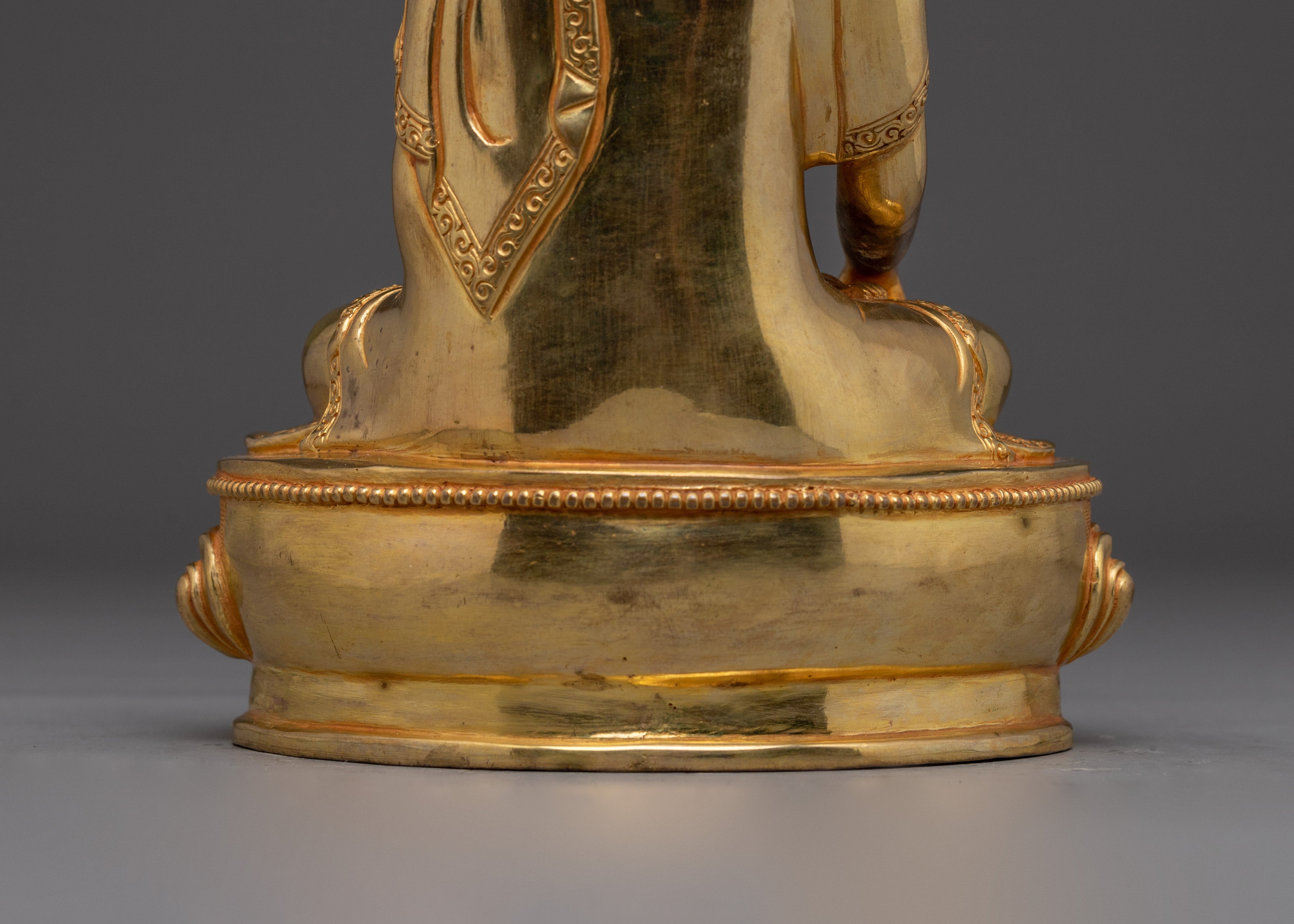Golden Statue of Historical Gautama Buddha | Shakyamuni Buddha Artwork