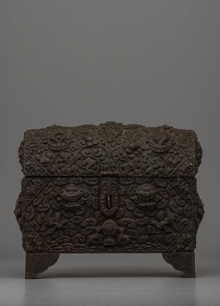 Hand-Carved Tibetan Treasure Box