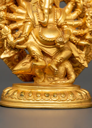 Gold-Plated Ganesh Statue | A Divine Symbol of Prosperity