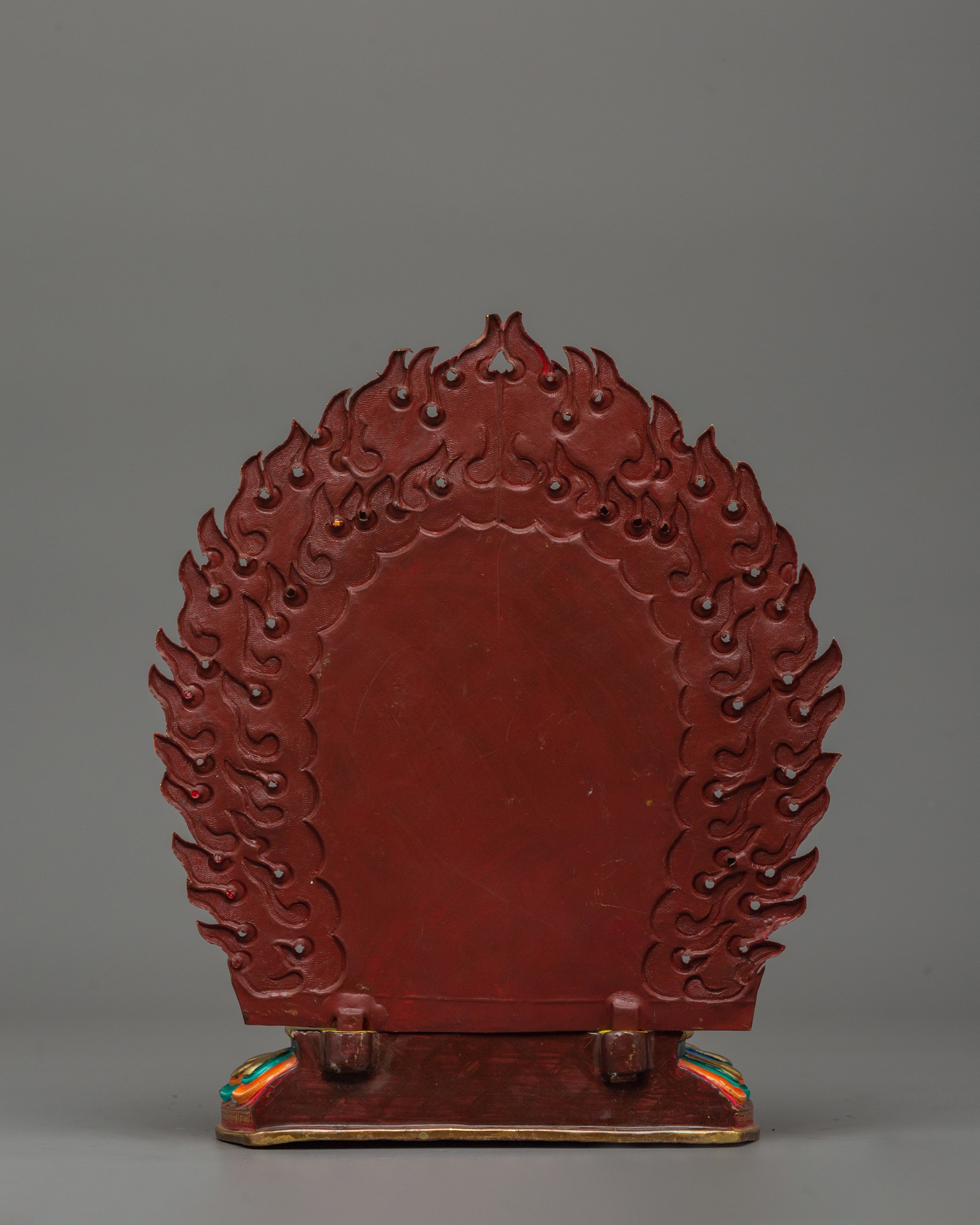 Gold-Plated Copper Foo Dog Lion Set | Guardian Statues for Shrines