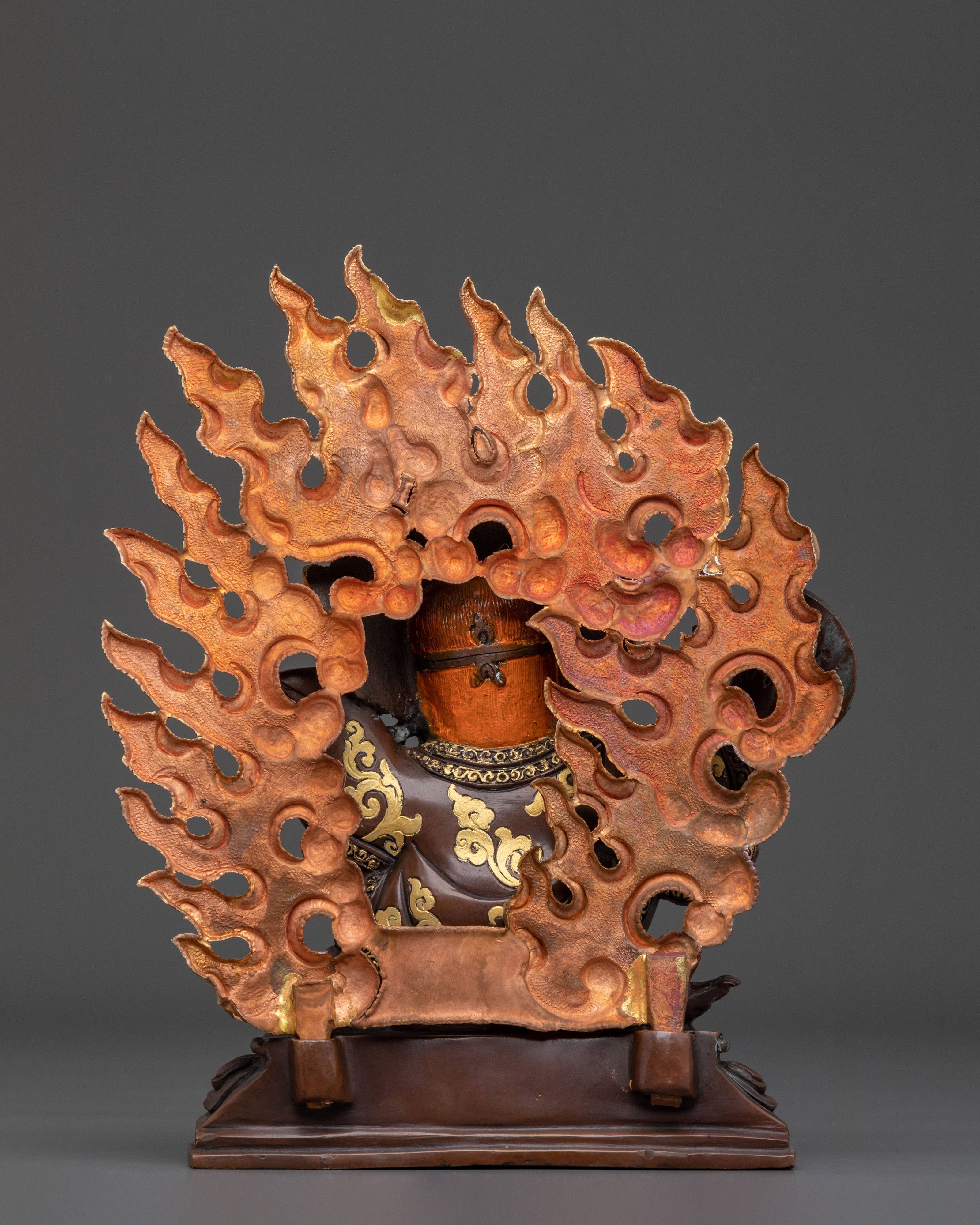 Formidable Buddhist Protector Mahakala Bernakchen Statue
