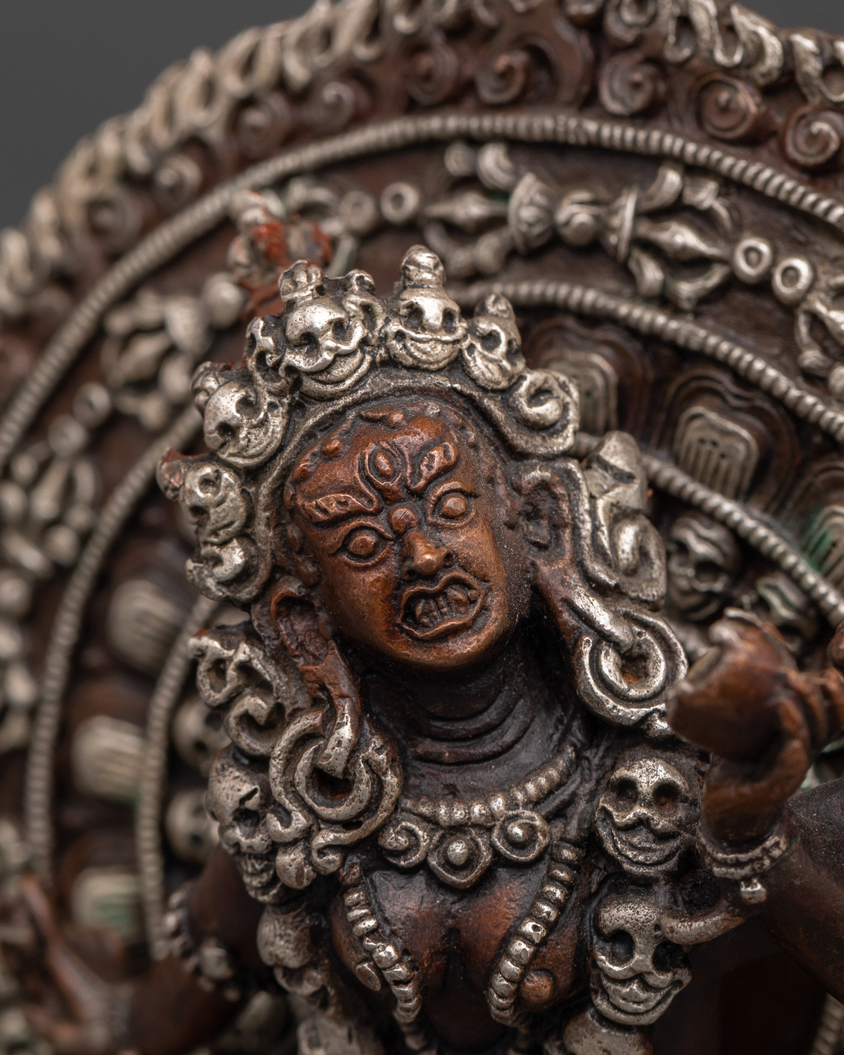Vajrayogini Copper Figurine | Copper Body with Silver Plating