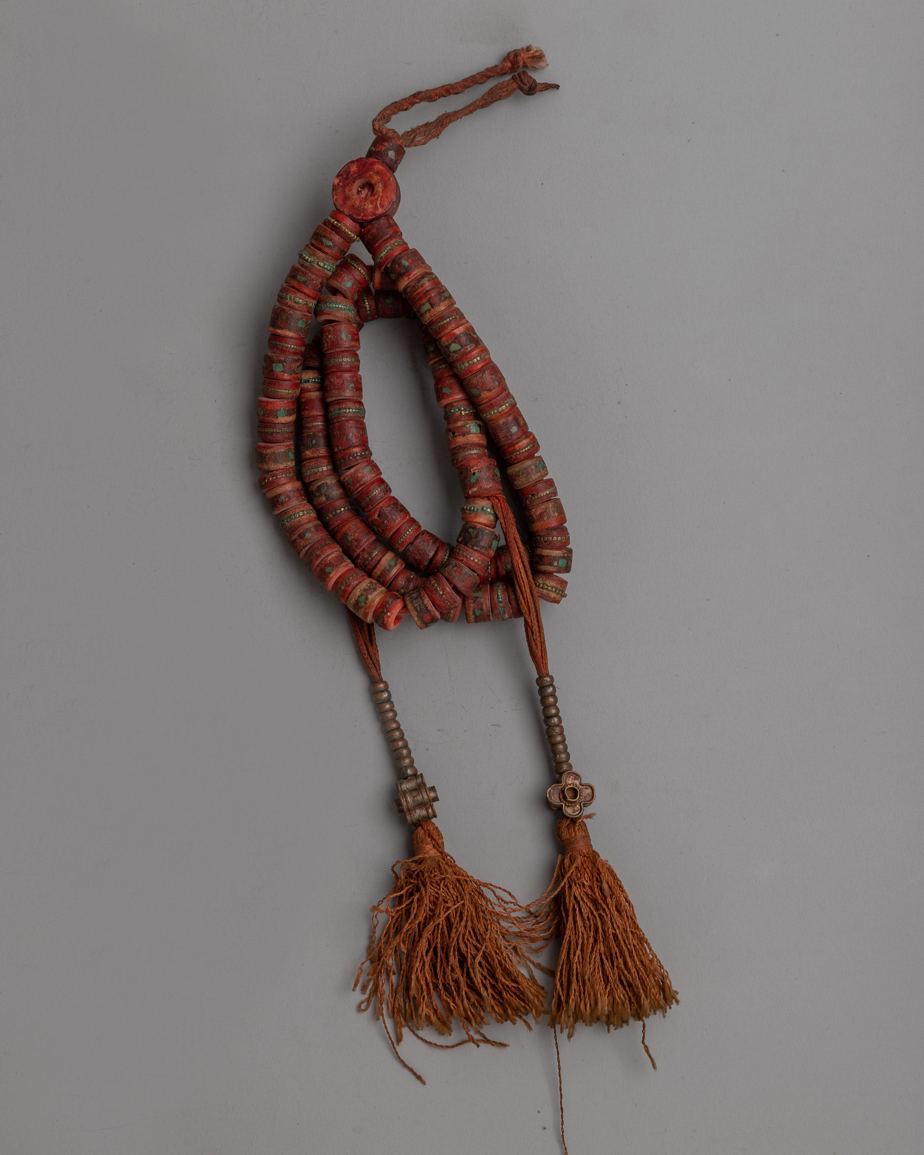 Tibetan Yak Bone Mala | Sacred Beads for Spiritual Journey