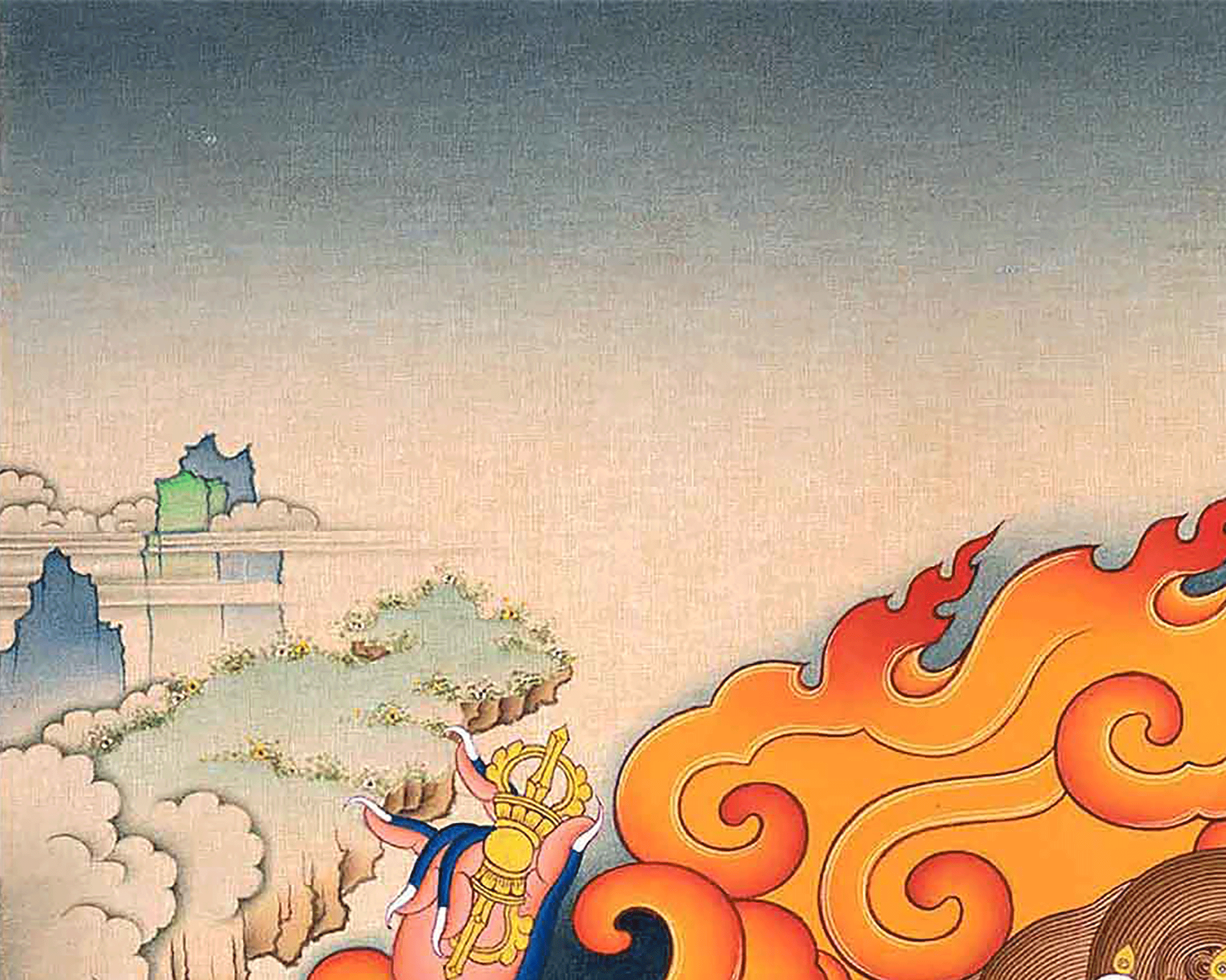 Vajrapani Buddhism | Himalayan wall decor