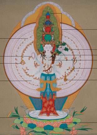 One Thousand Armed Chenrezig Thangka | The Compassionate Protector