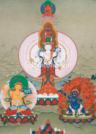 1000 Armed Avalokiteshvara Thangka