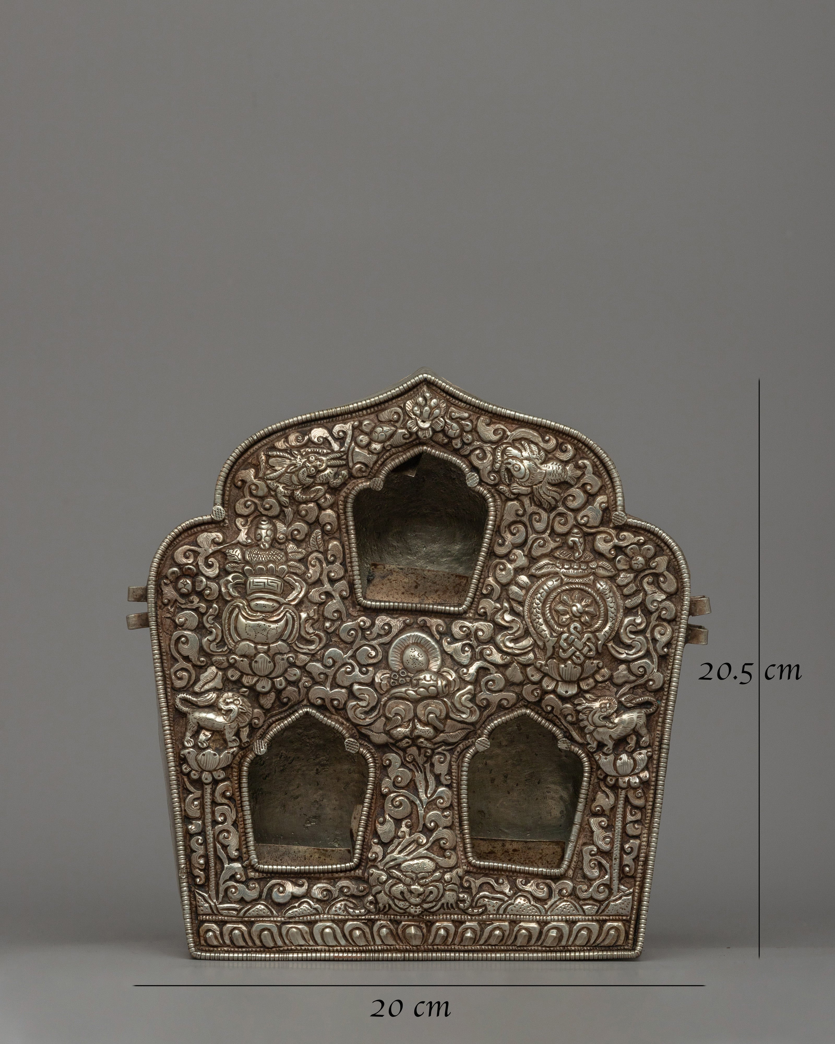 Three Store Room Ghau Box | Sacred Relic for Spiritual Harmony
