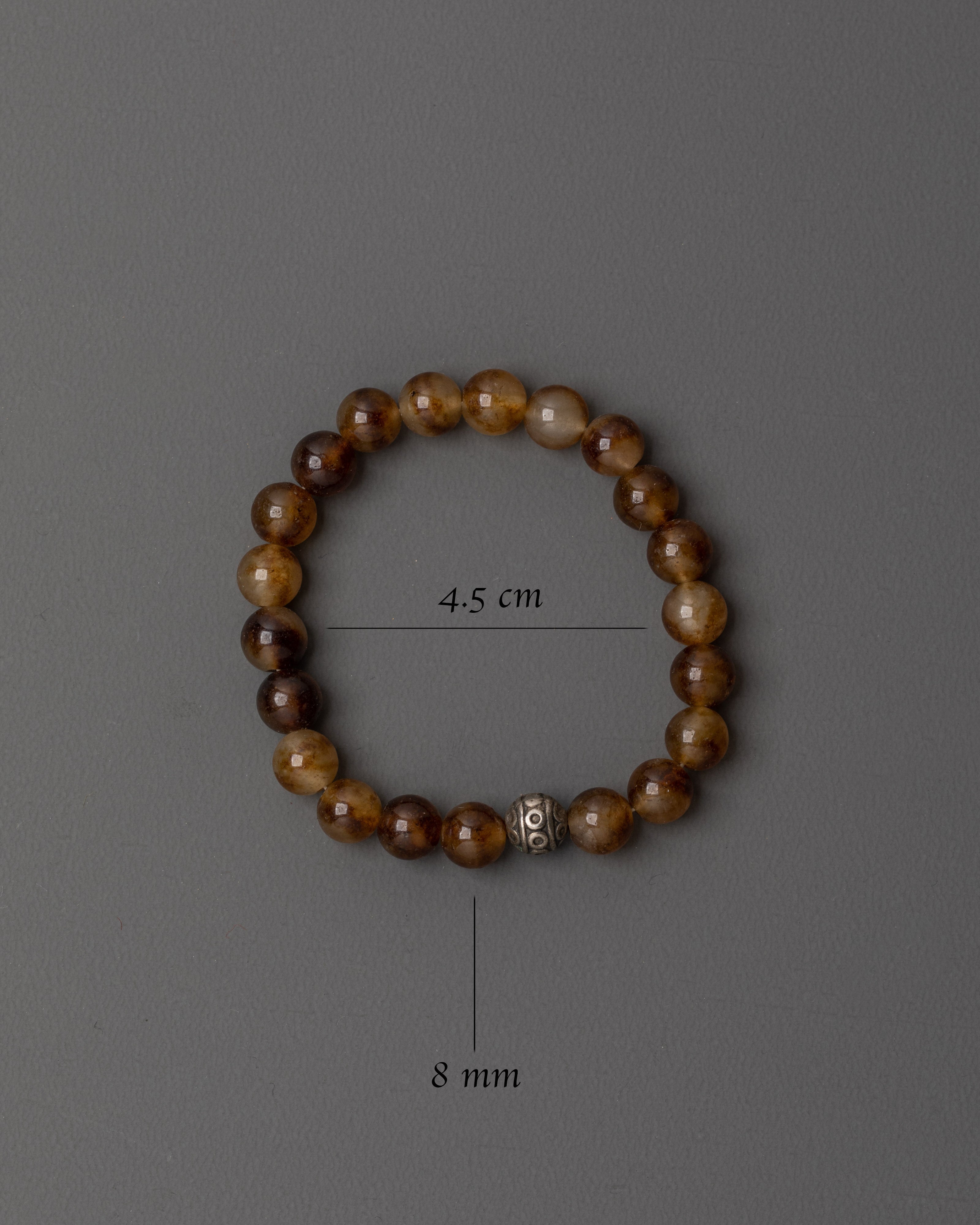 Handmade Earth Tone Beads Bracelet | Brown Beaded Accessory