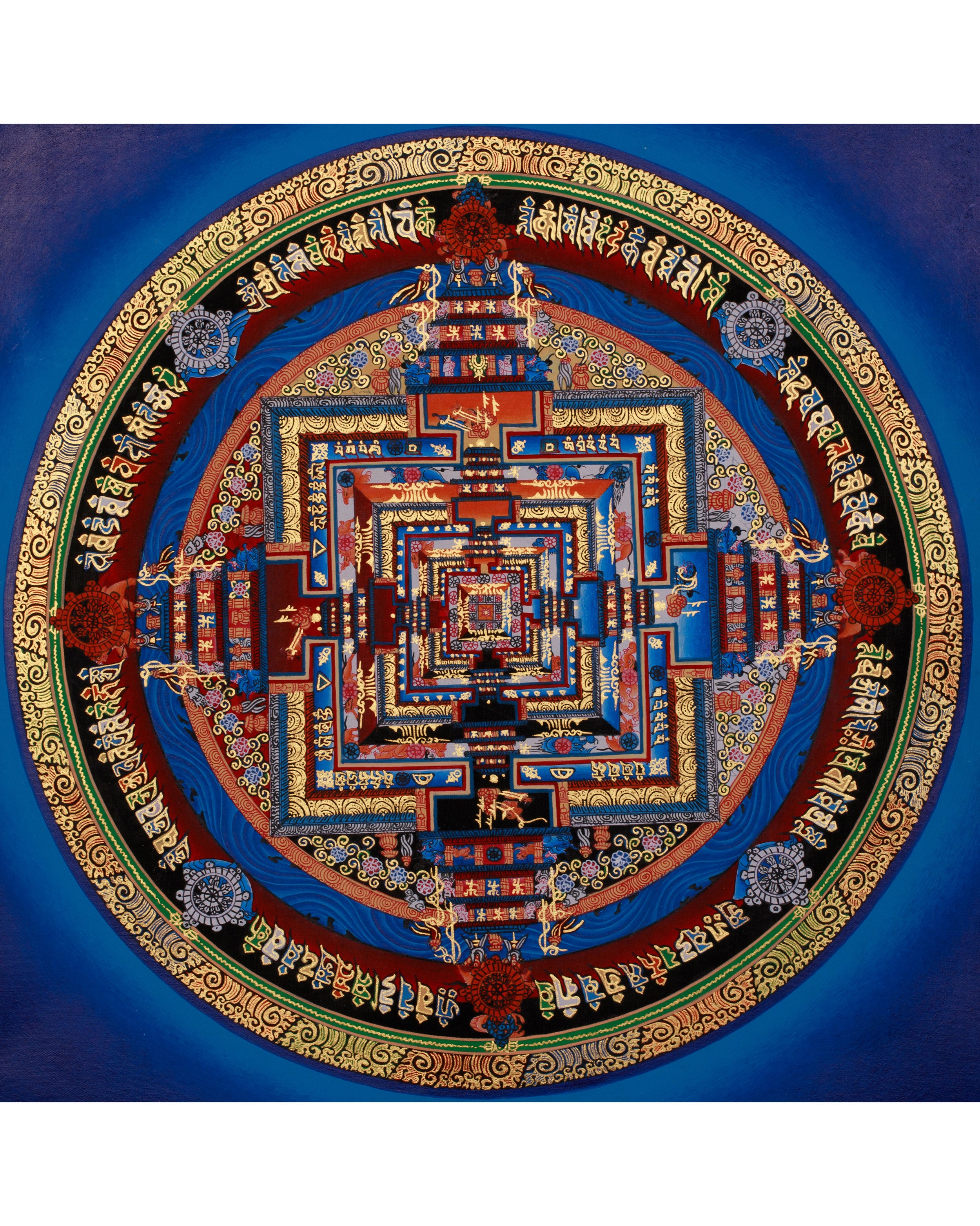 The Kalachakra Mandala Thangka | Tibetan Artwork of the Wheel of Time