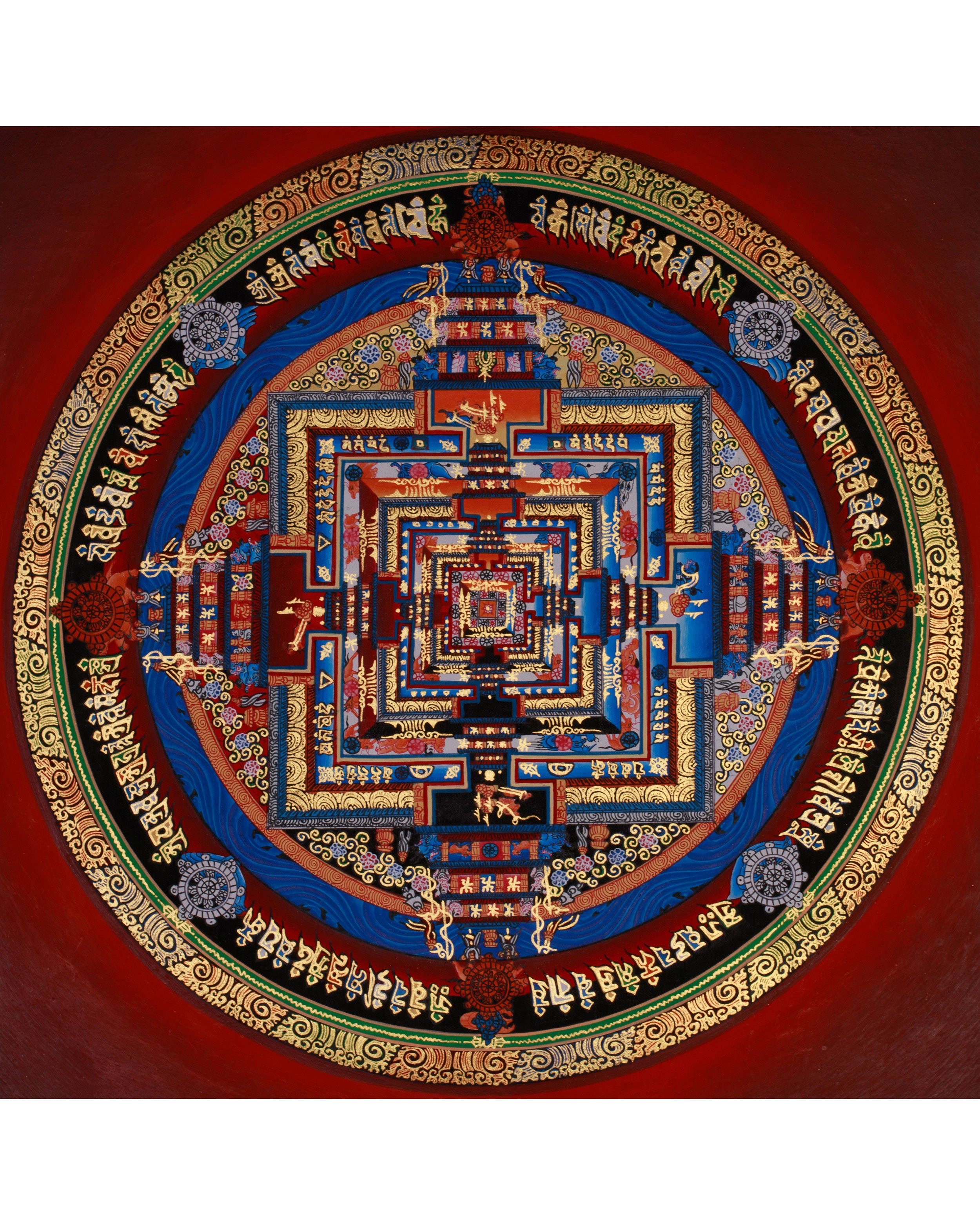 The Kalachakra Mandala Thangka | Tibetan Artwork of the Wheel of Time
