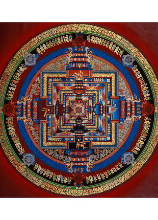 The Kalachakra Mandala Thangka | Tibetan Artwork of the Wheel of Time