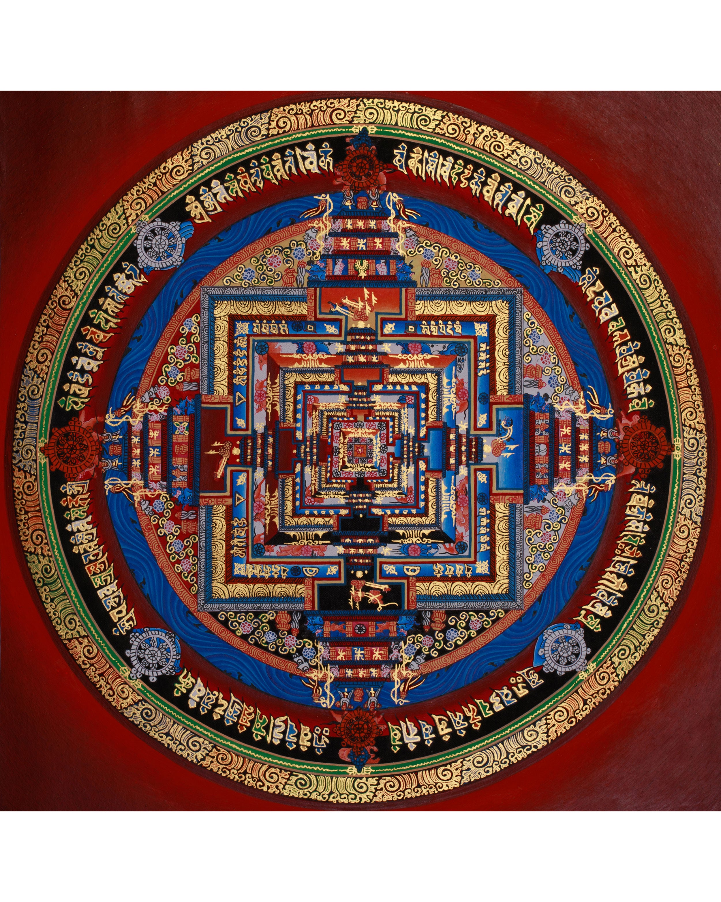 The Kalachakra Mandala Thangka | Tibetan Artwork of the Wheel of Time