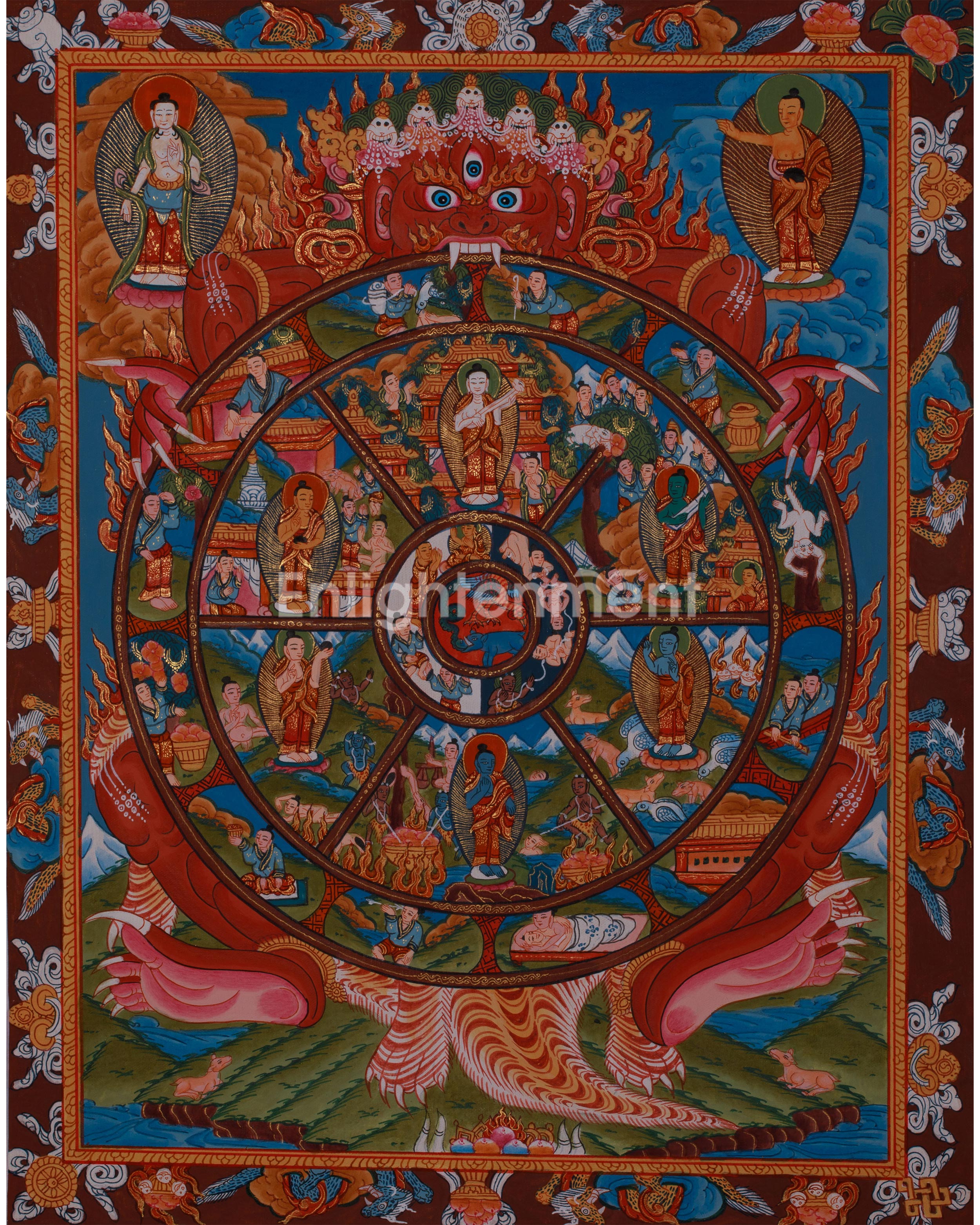 The Buddhist Wheel of Life Thangka | Guide to Samsara and Liberation