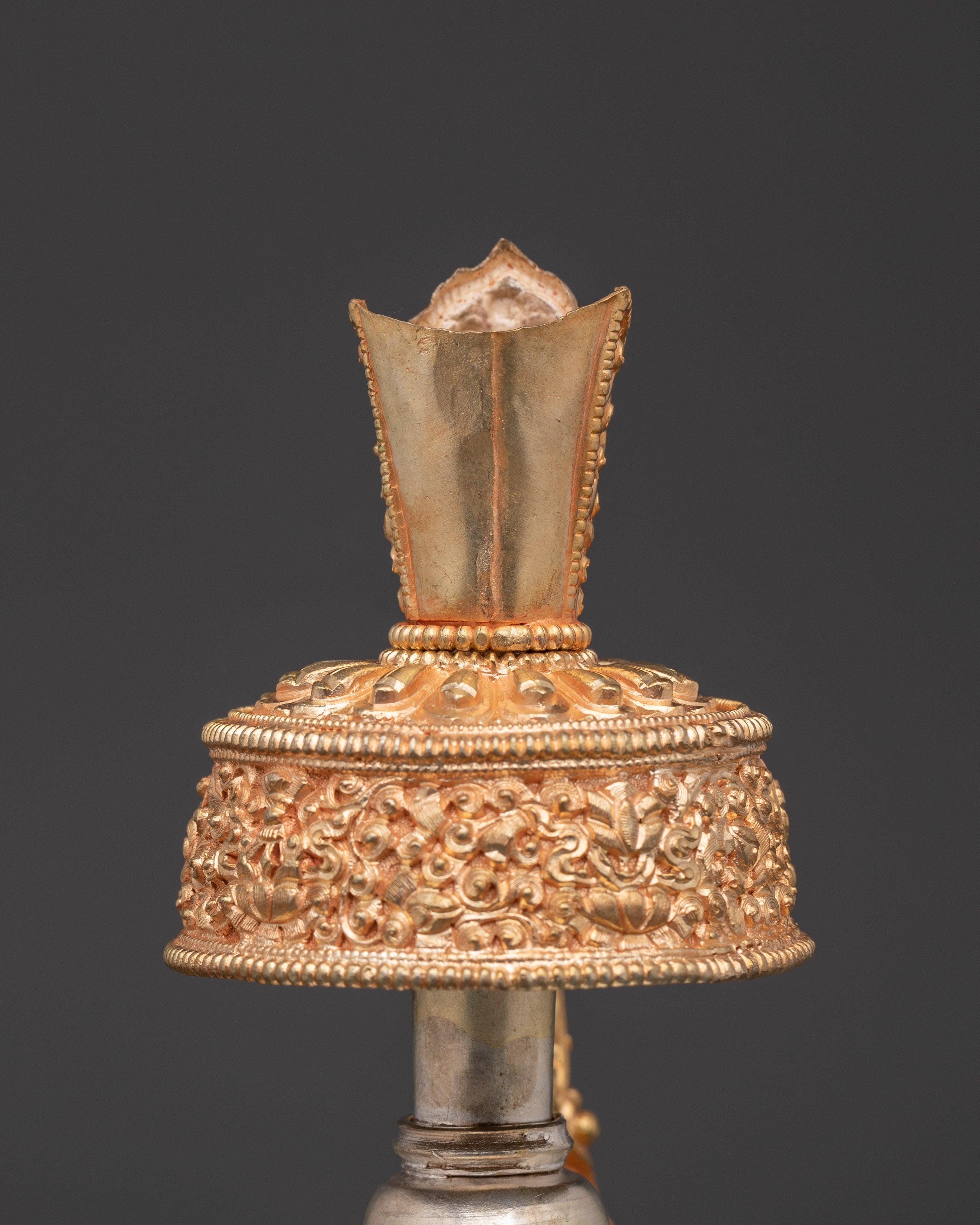 Spiritual Bhumba Ritual Pot | Gold & Silver Plating for Sacred Ceremonies