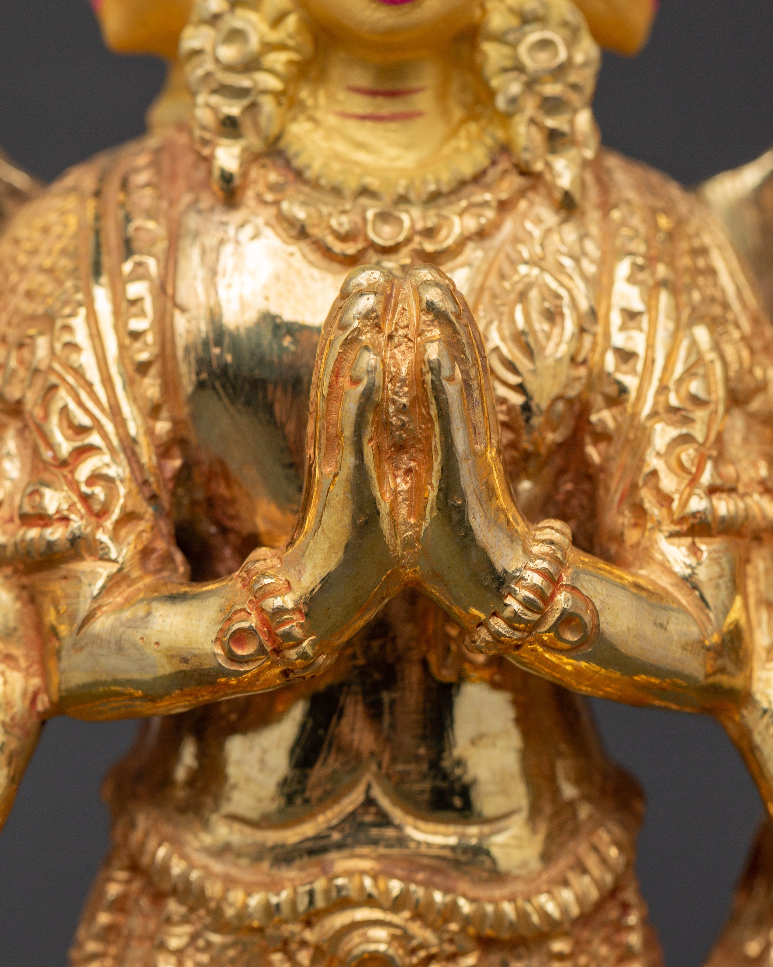 Gold Plated Thousand Armed Chenrezig | Bodhisattva Statue