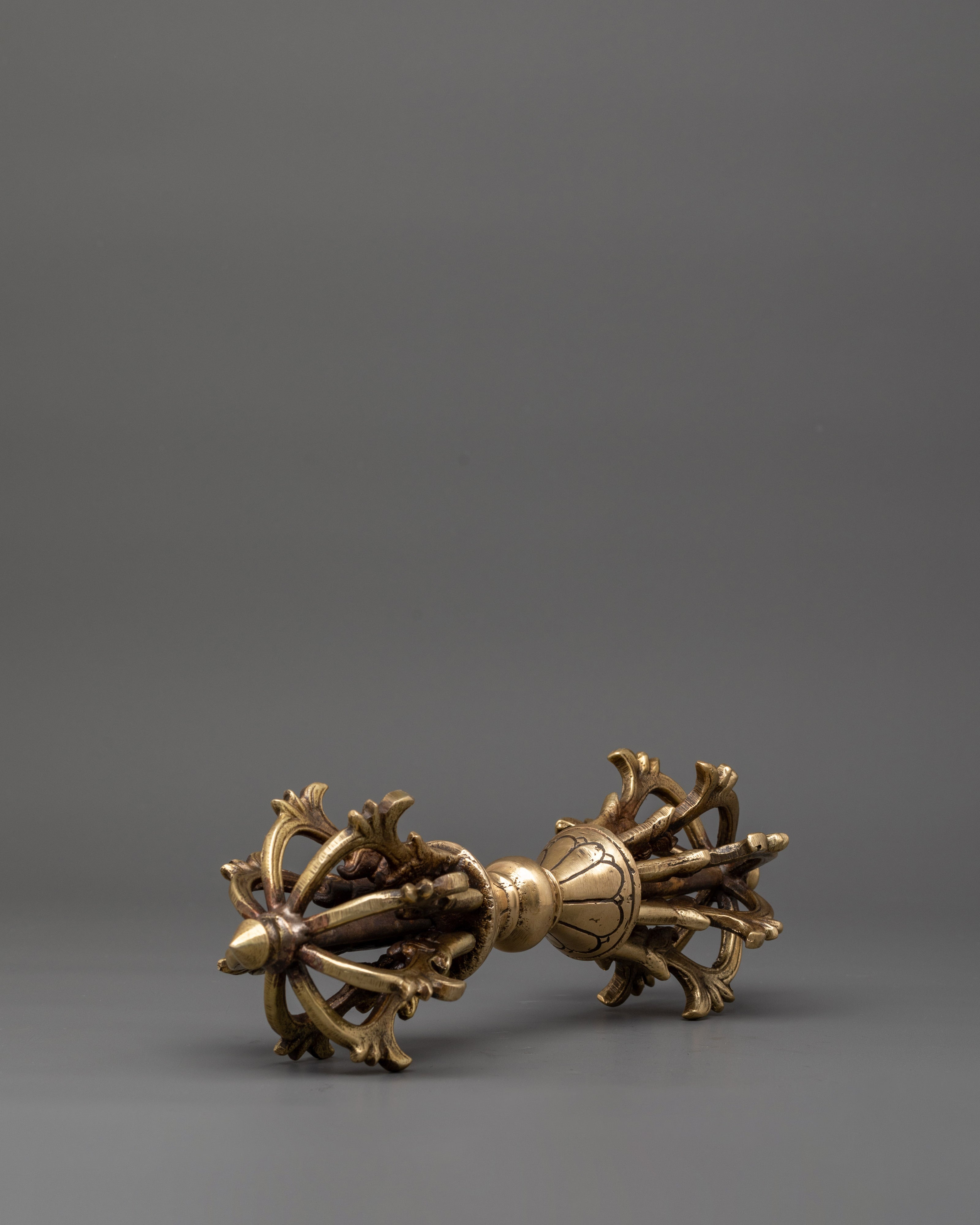 Large Brass Vajra Dorje | Sacred Spiritual Artifact