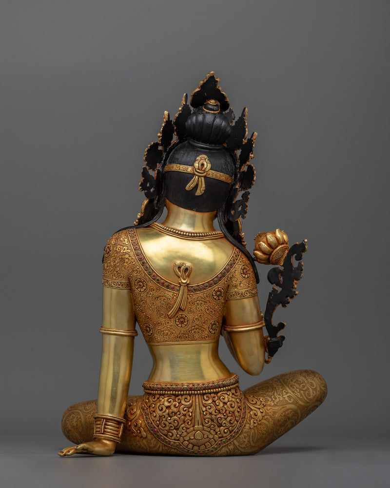 Mother Dolma, Green Tara Figurine | A Timeless Treasure of Devotion and Beauty