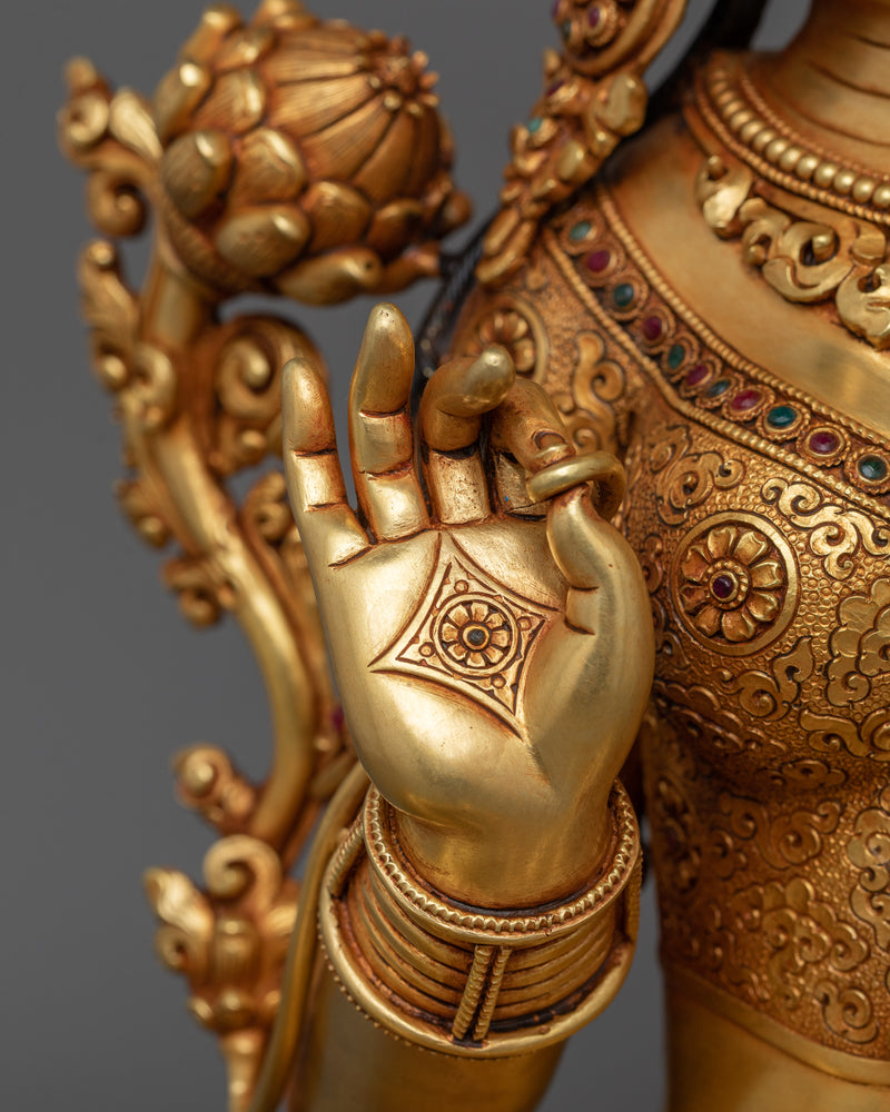 Mother Dolma, Green Tara Figurine | A Timeless Treasure of Devotion and Beauty