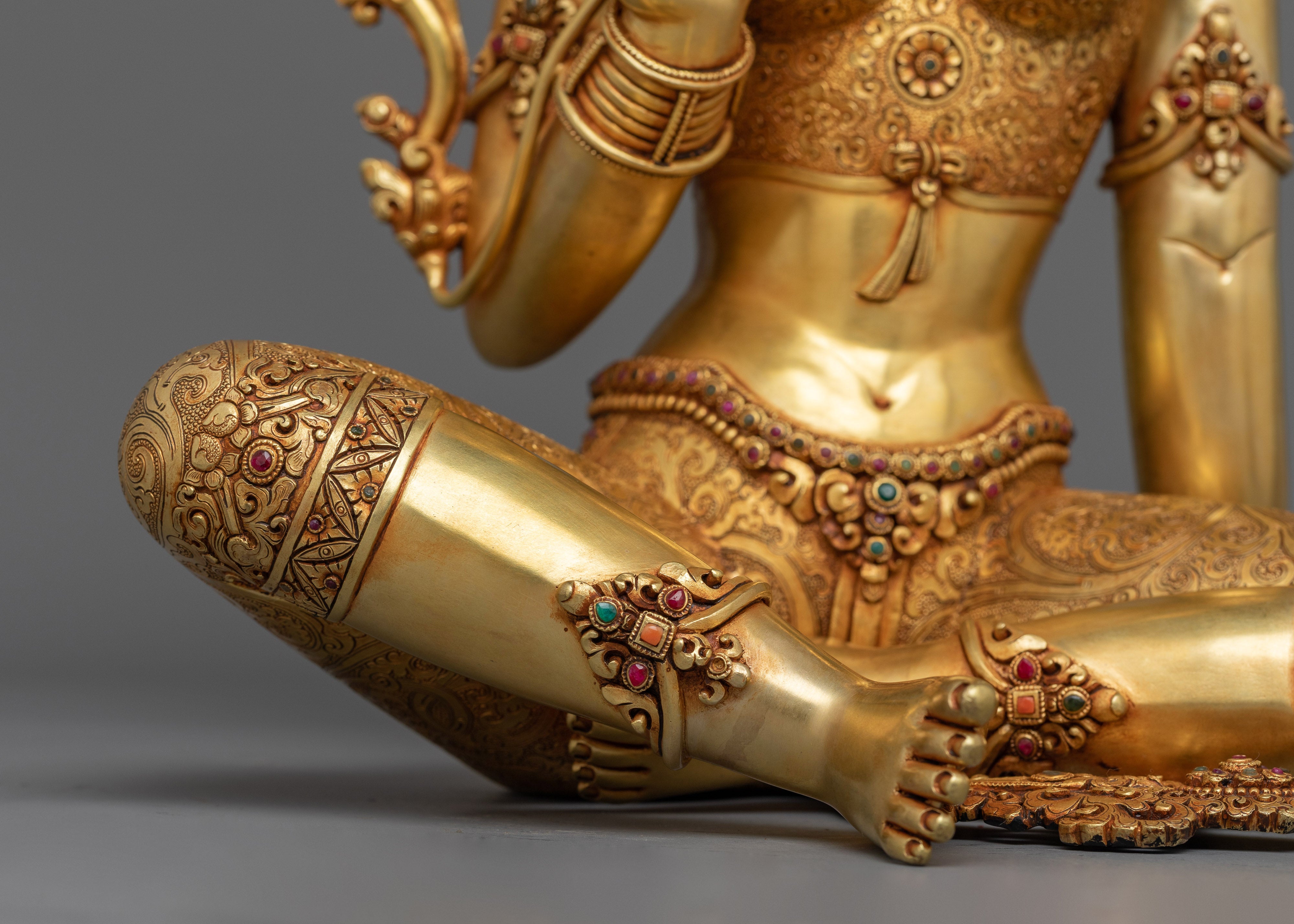 Mother Dolma, Green Tara Figurine | A Timeless Treasure of Devotion and Beauty