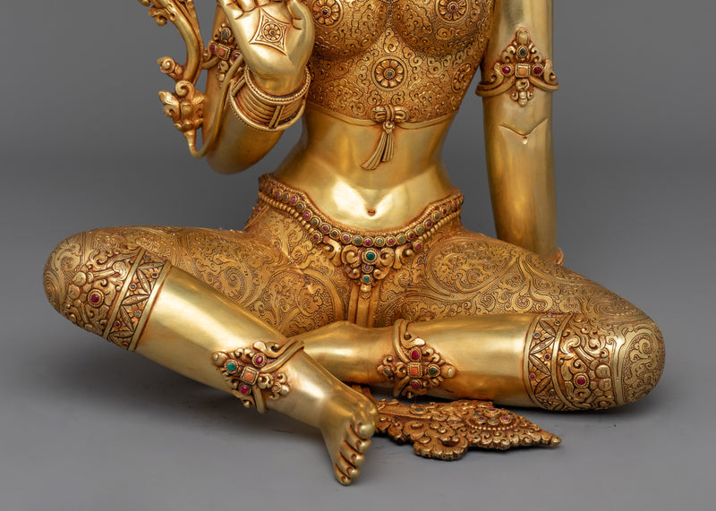 Mother Dolma, Green Tara Figurine | A Timeless Treasure of Devotion and Beauty